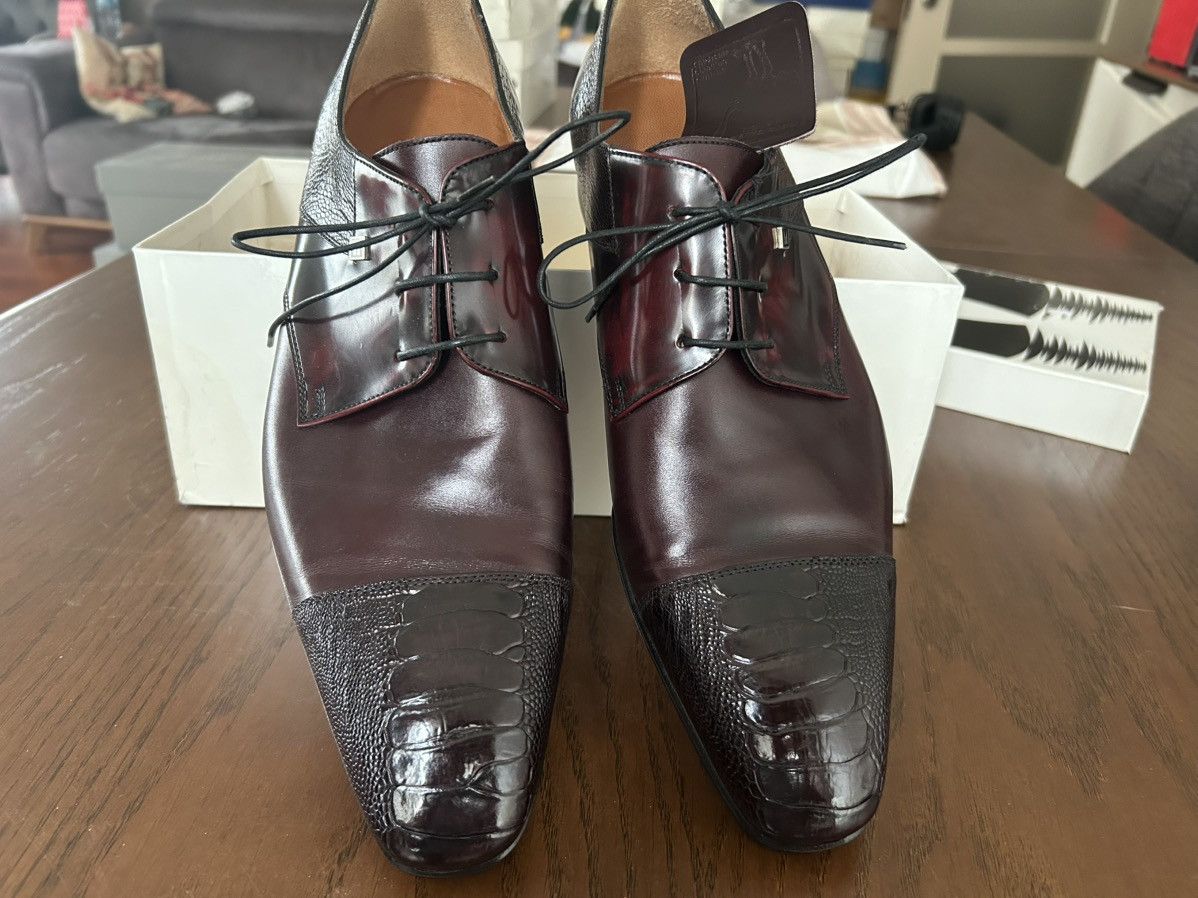 Moreschi Moreschi Ostrich and calf dress shoes New Size US 11 / EU 44 - 1 Thumbnail