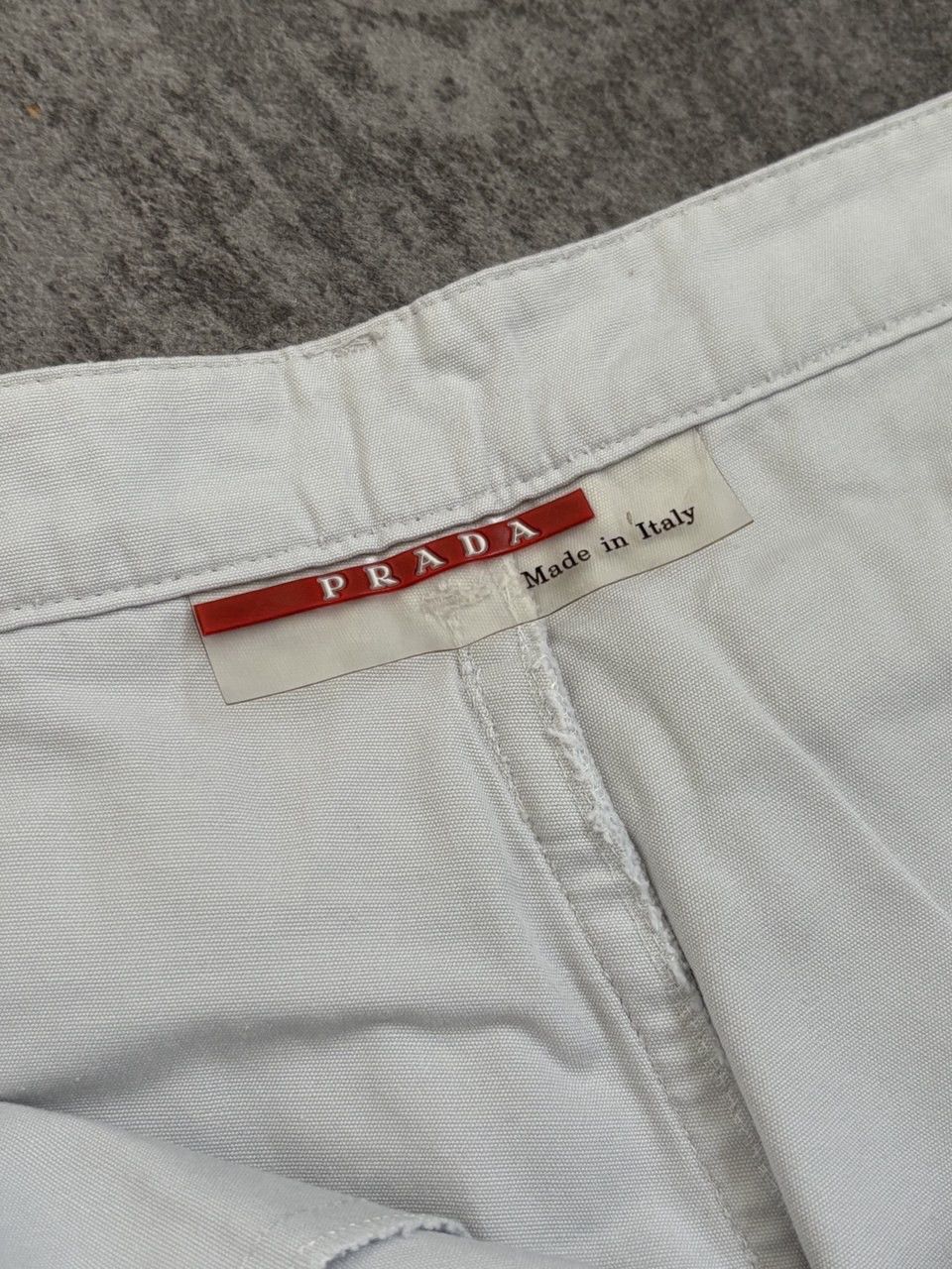 Prada Prada Linea Rossa Red Tab Cotton Shorts Size US 30 / EU 46 - 18 Thumbnail