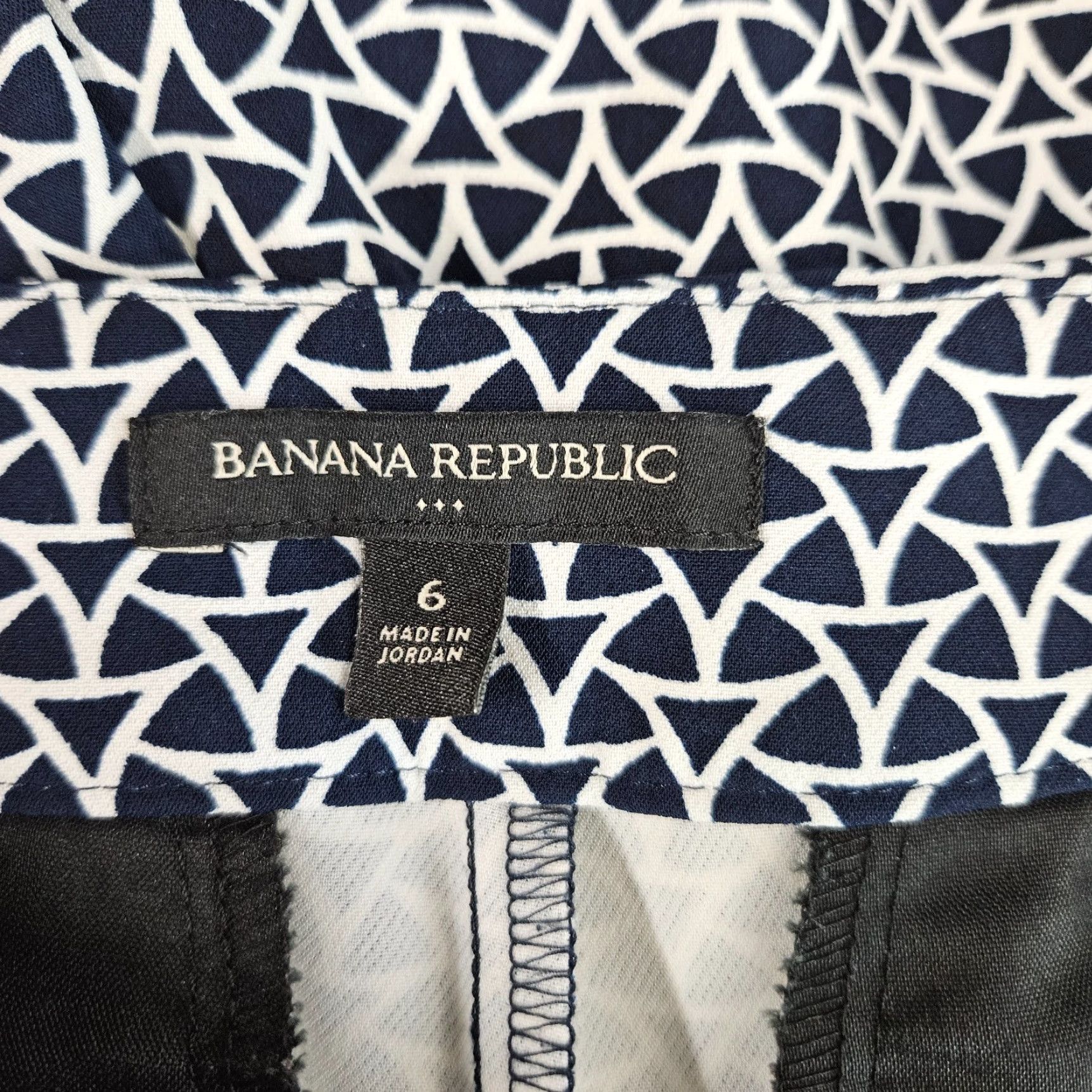 Banana Republic Banana Republic Womens Shorts Sz 6 Blue White Printed Side Zip Mid Rise Casual Colorful - Womens Size 28" / US 6 / IT 42 - 5 Thumbnail