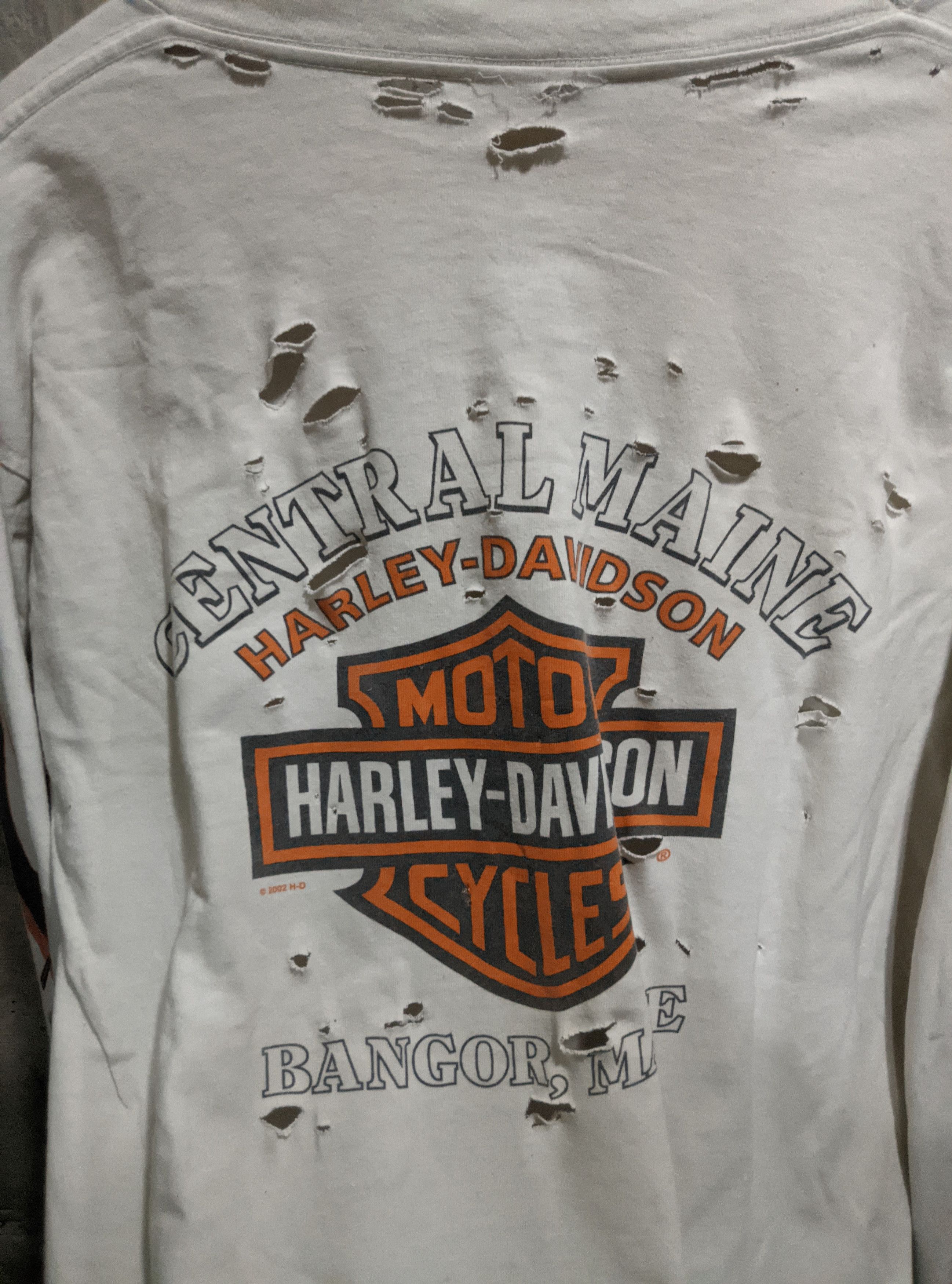Harley Davidson Vintage thrashed Harley Davidson flames distressed WCC ERD Size US L / EU 52-54 / 3 - 17 Thumbnail