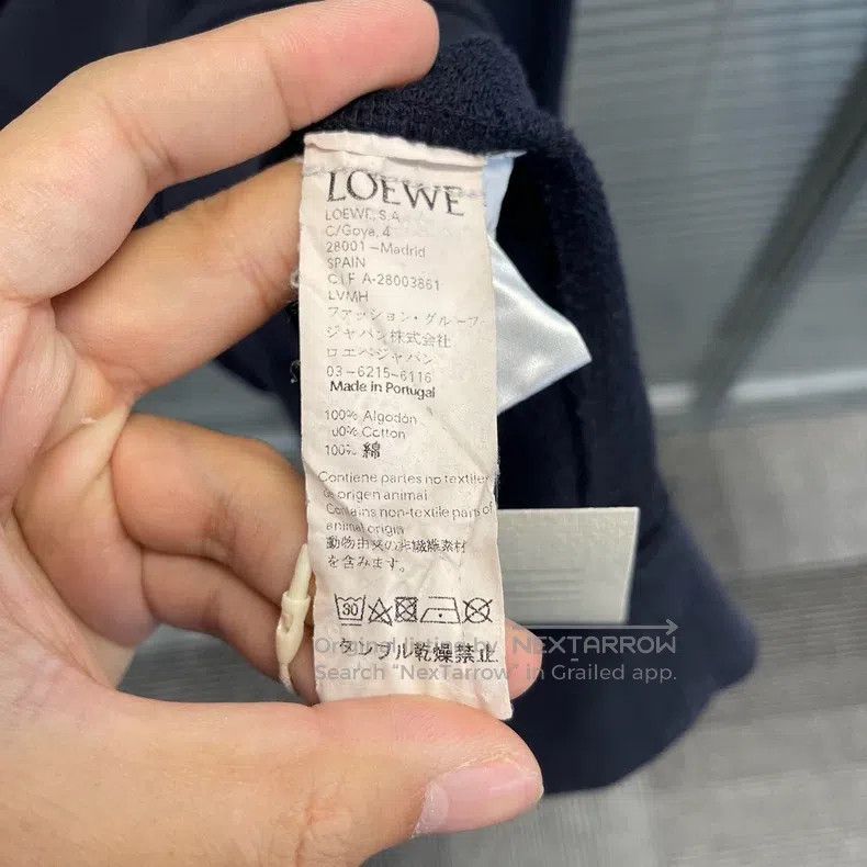 Loewe Loewe Distressed Fringe Logo Embroidered Hoodie Size US S / EU 44-46 / 1 - 3 Thumbnail