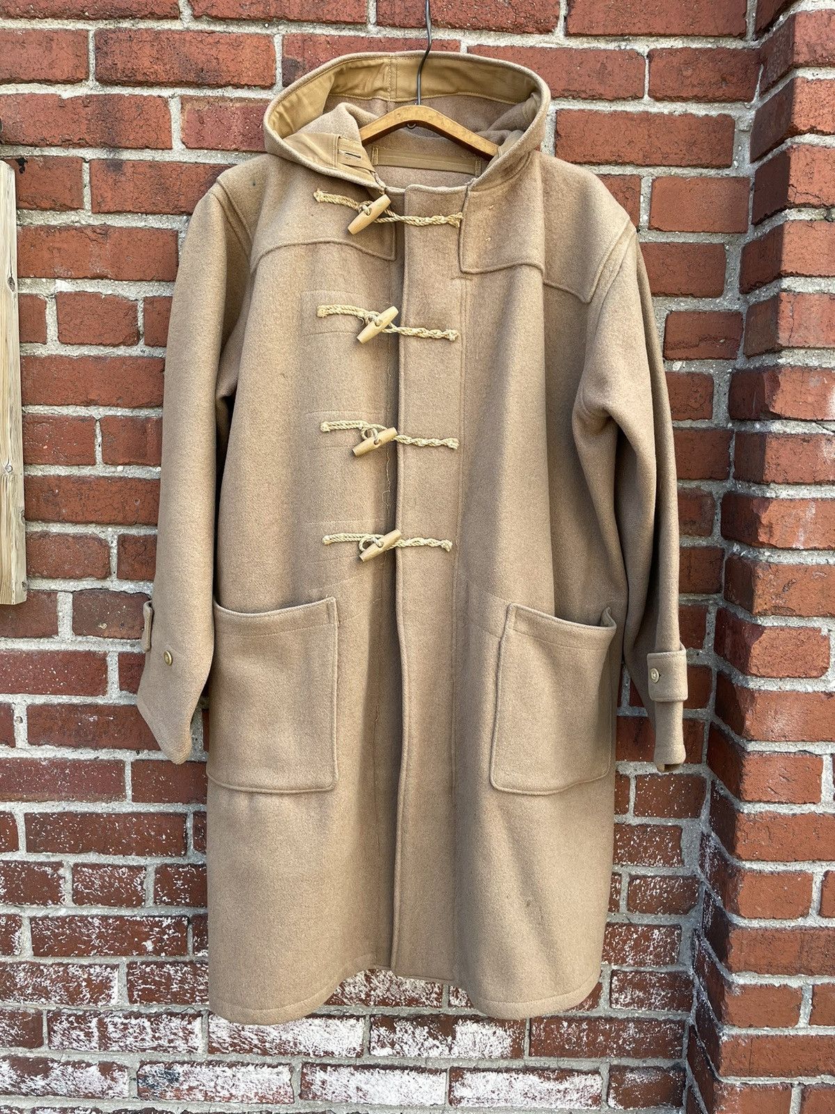 image of Vintage Wwii British Naval Duffle Coat in Beige, Men's (Size 2XL)