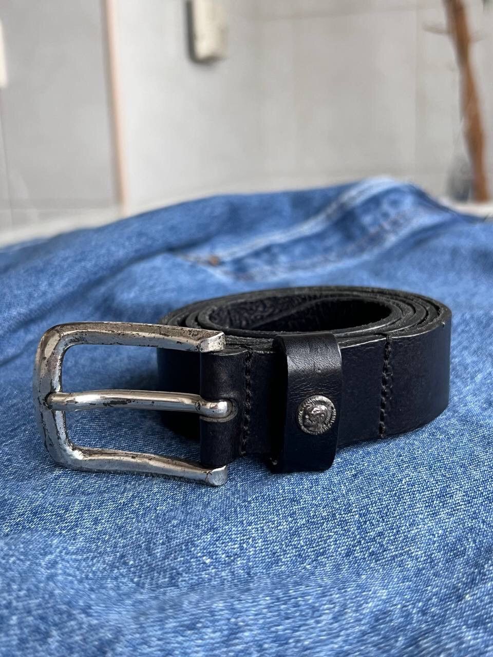 Diesel Vintage 00s Diesel Avantgarde logo leather Belt 95 cm buckle Size ONE SIZE - 1 Thumbnail