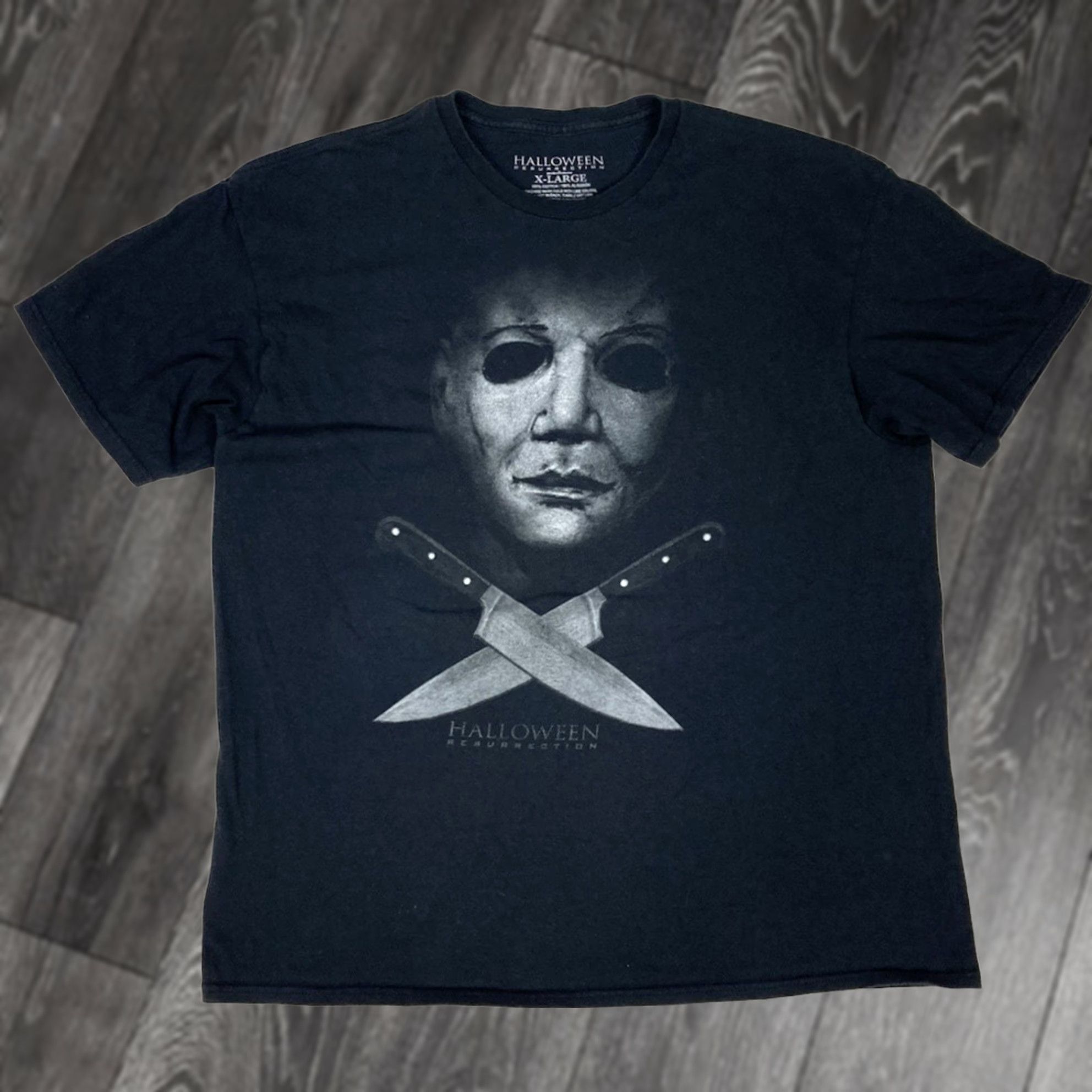 Vintage VINTAGE Halloween Resurrection Graphic T-shirt Men XL Black Short Sleeve Movie Size US XL / EU 56 / 4 - 1 Thumbnail