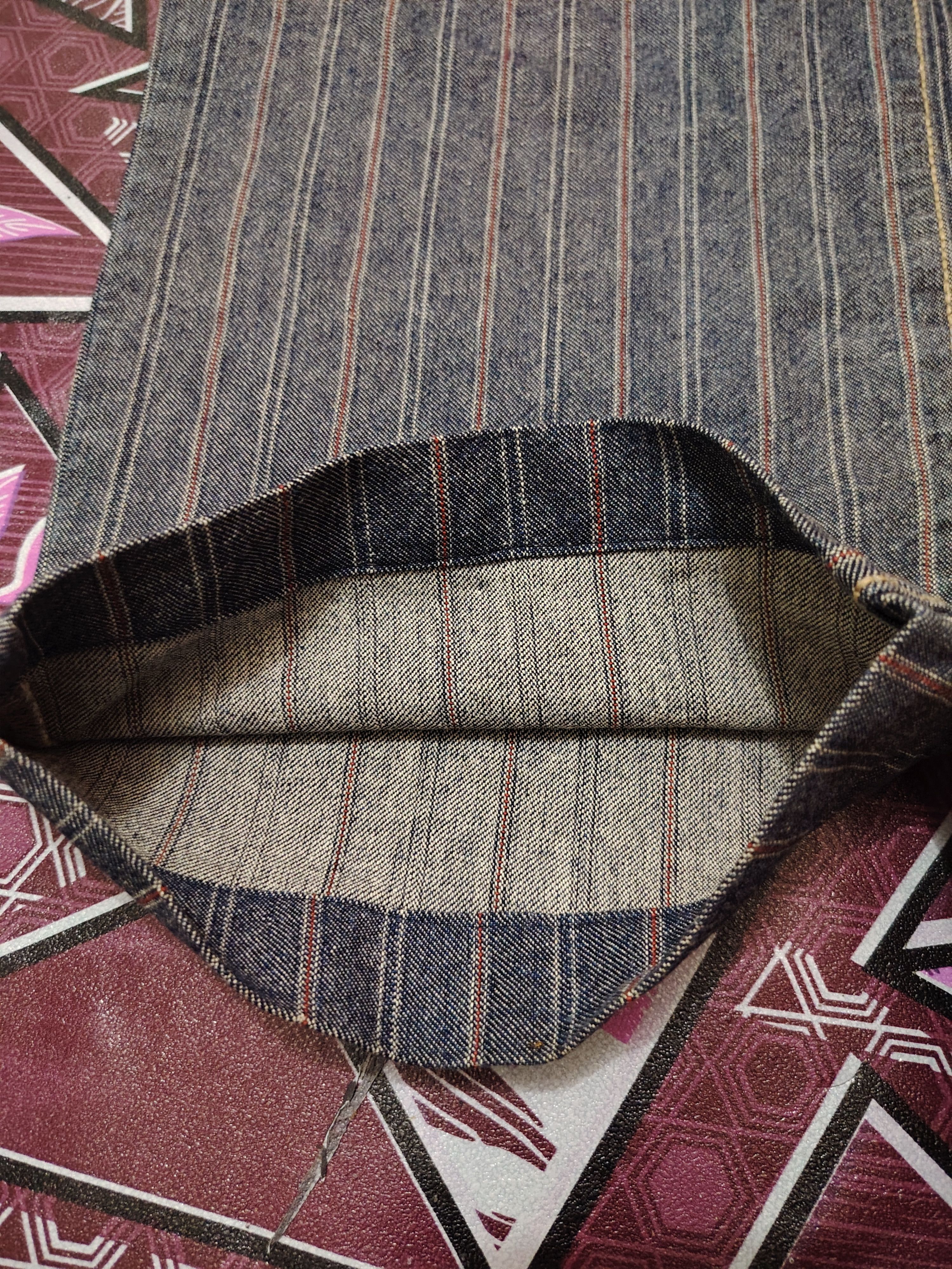 Designer × Japanese Brand Guys in America Jeans Striped baggy style Size US 32 / EU 48 - 6 Thumbnail