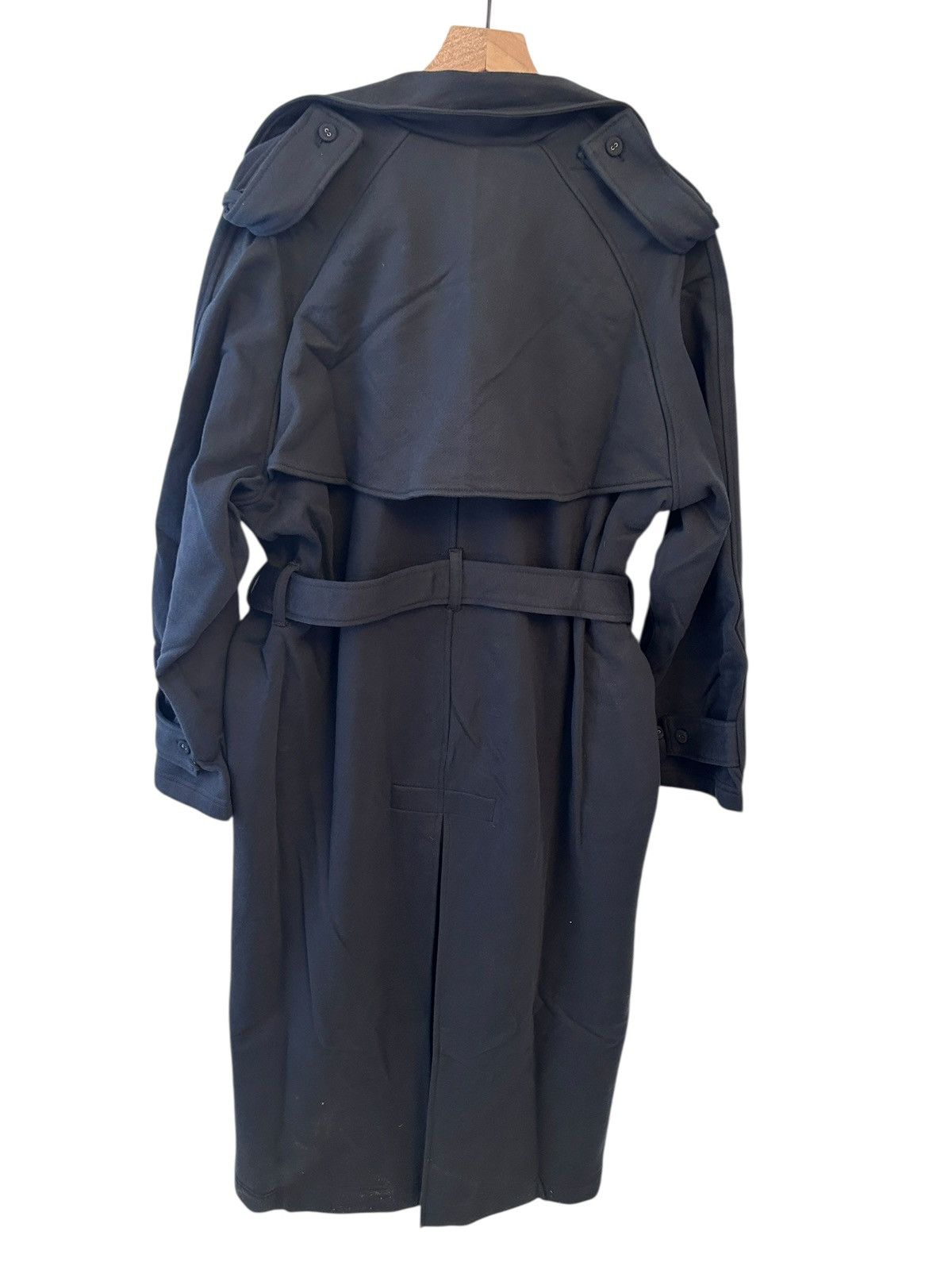 SKIMS NWT SKIMS Boyfriend Fleece Trench Coat - Onyx XXS OVERSIZED Size XXS / US 00 / IT 34 - 3 Thumbnail