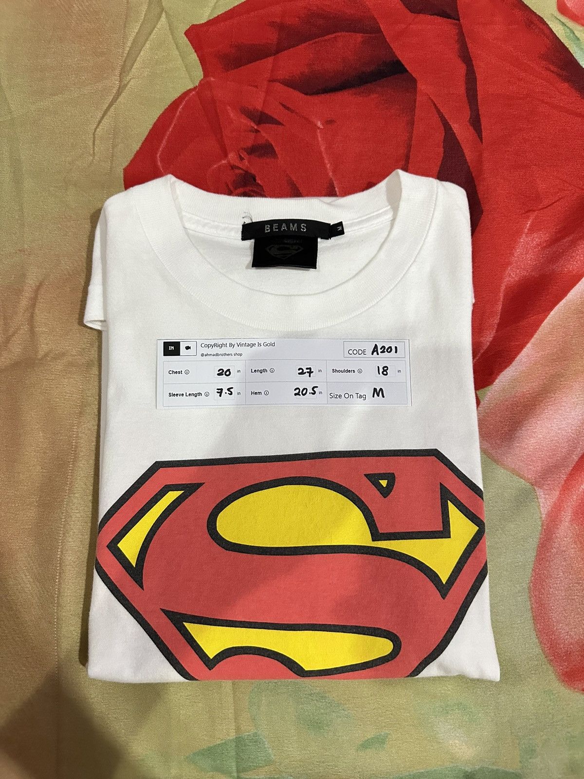Beams Plus Beams X Superman Big Logo Shirt A201 Size US S / EU 44-46 / 1 - 9 Thumbnail