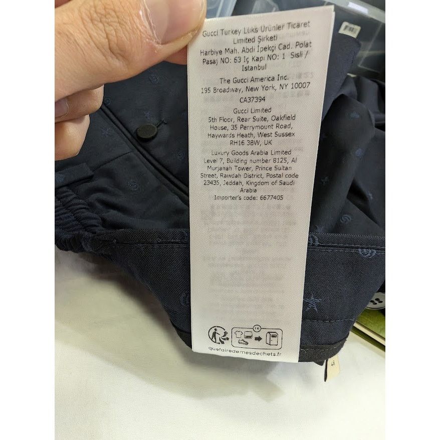 Gucci o1rshd1 Logo All Over Pants in Blue Size US 32 / EU 48 - 21 Thumbnail