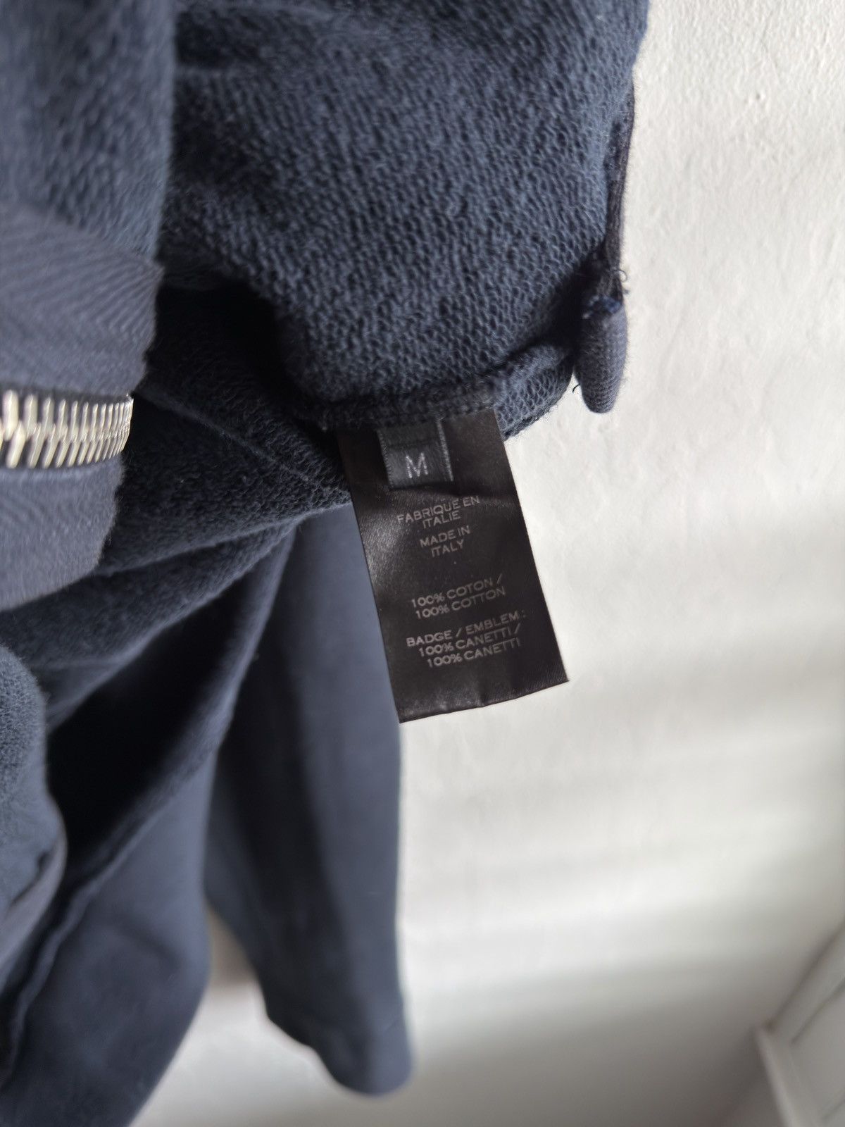 Balmain SS10 Balmain Crest Navy Double Side Zip Size US M / EU 48-50 / 2 - 5 Thumbnail