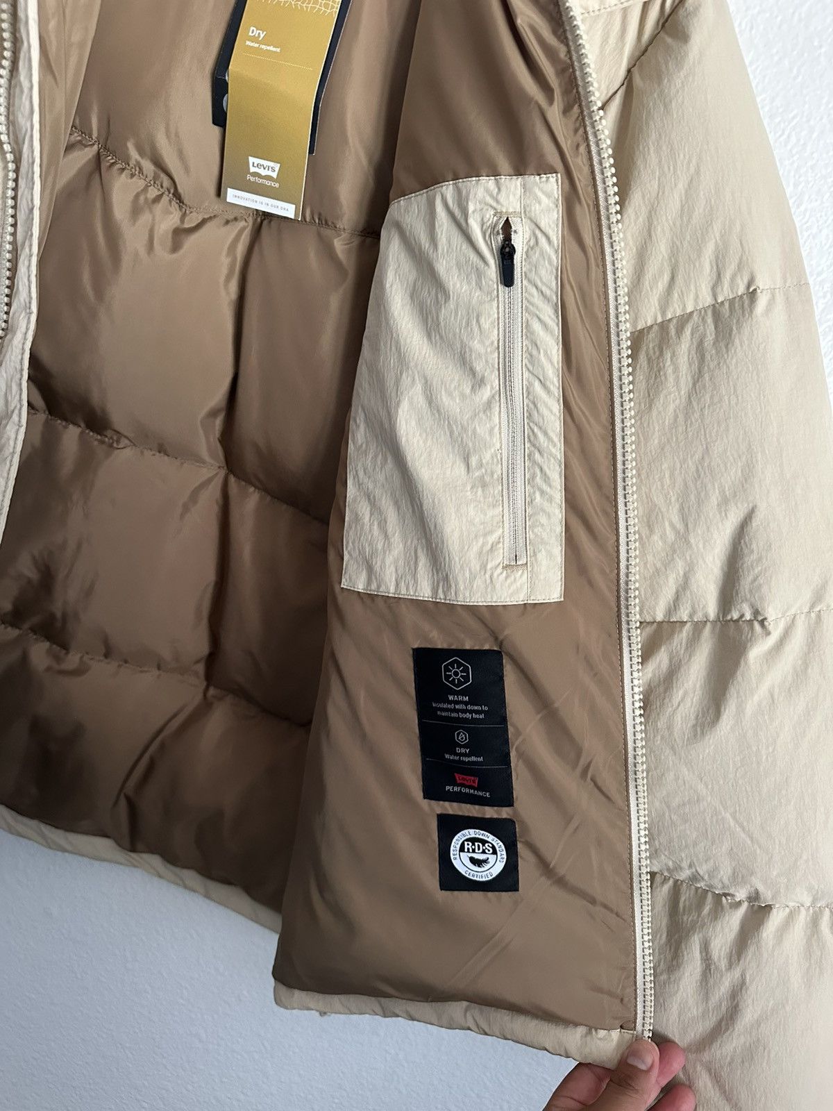 Levi's Levi’s Puffer Down Insulated Water Repellent Jacket Hood Size US L / EU 52-54 / 3 - 6 Thumbnail