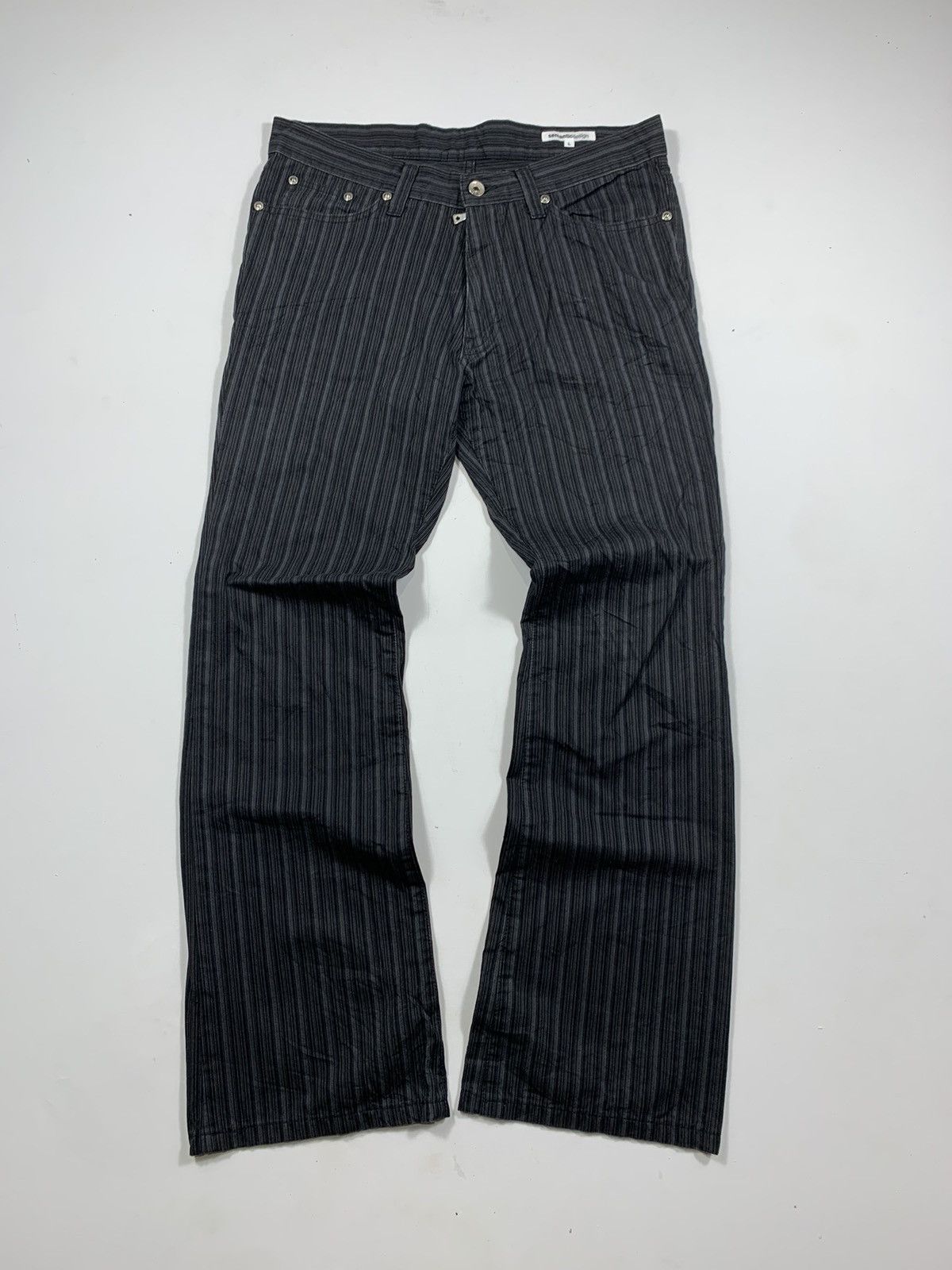 image of Hysteric Glamour x Semantic Design Japanese Semantic Design Stripe Pants, Men's (Size 31)