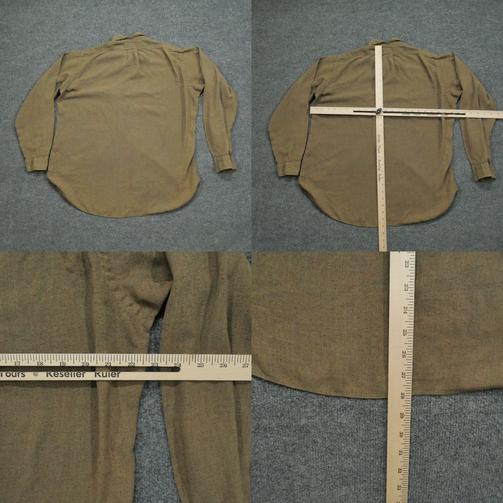 Vintage VINTAGE Harvey LTD Shirt Mens XL Brown Rayon Acrylic Blend Button Up 60s Solid Long Sleeve Collared Classic Button-Up Mens Size US XL / EU 56 / 4 - 8 Thumbnail