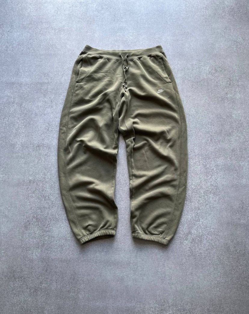 Nike × Vintage Vintage Nike Baggy Cotton Trackpants Y2K M Size US 32 / EU 48 - 1 Thumbnail
