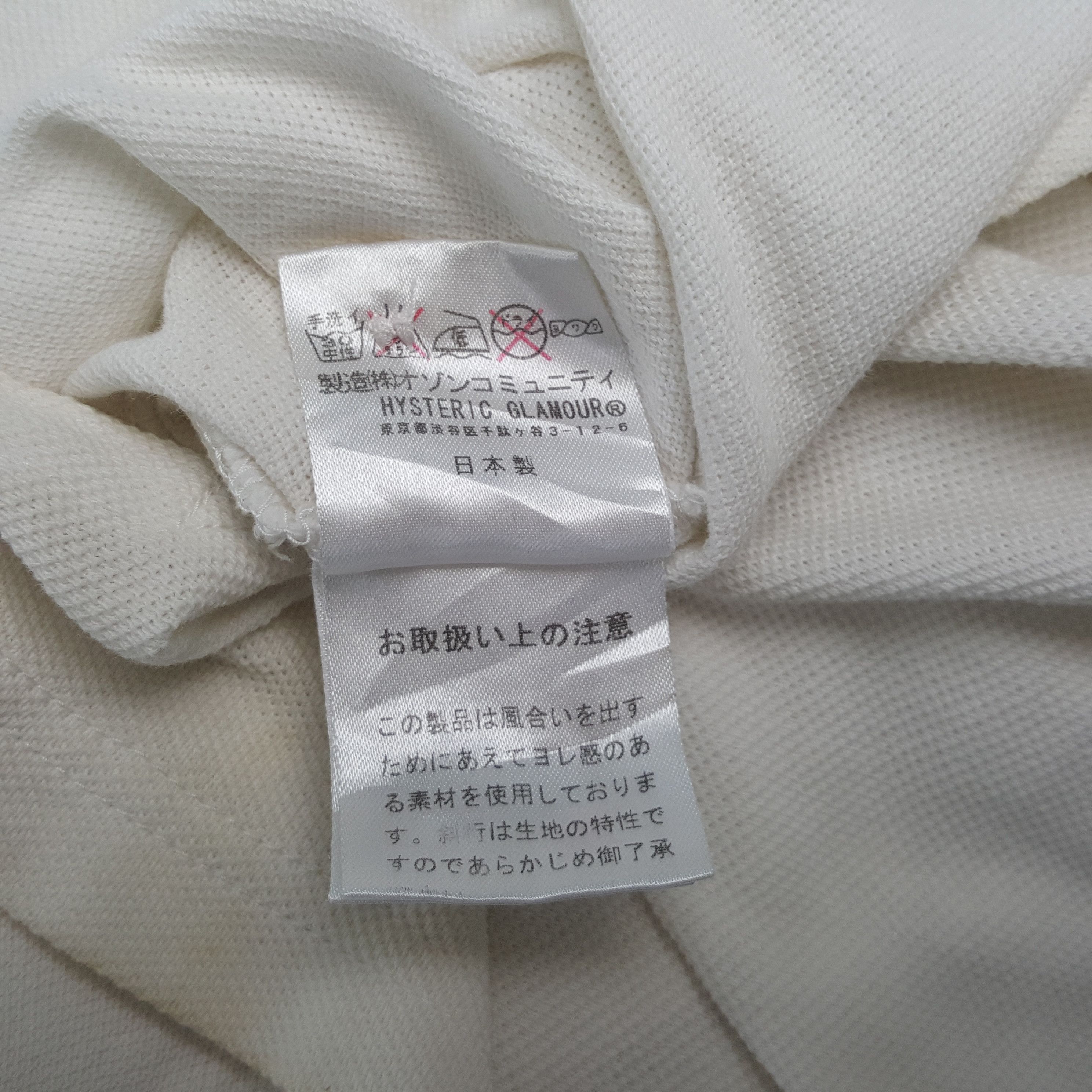 Hysteric Glamour × Japanese Brand × Vintage Hysteric Glamour Japanese Brand Custom Art Polos C285N14 Size US M / EU 48-50 / 2 - 7 Thumbnail