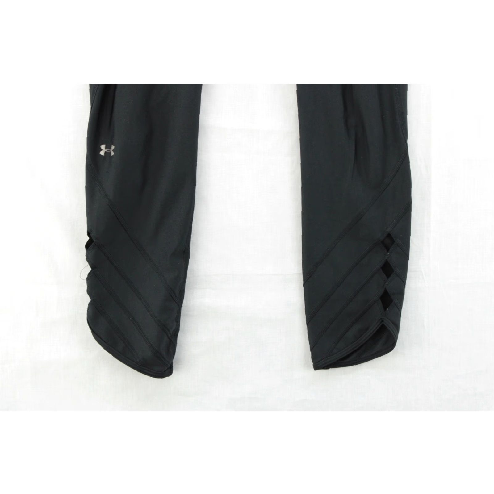 Under Armour Under Armour HeatGear Black Compression Cropped Ankle Leggings Women's L Size 36" / US 14 / IT 50 - 3 Thumbnail