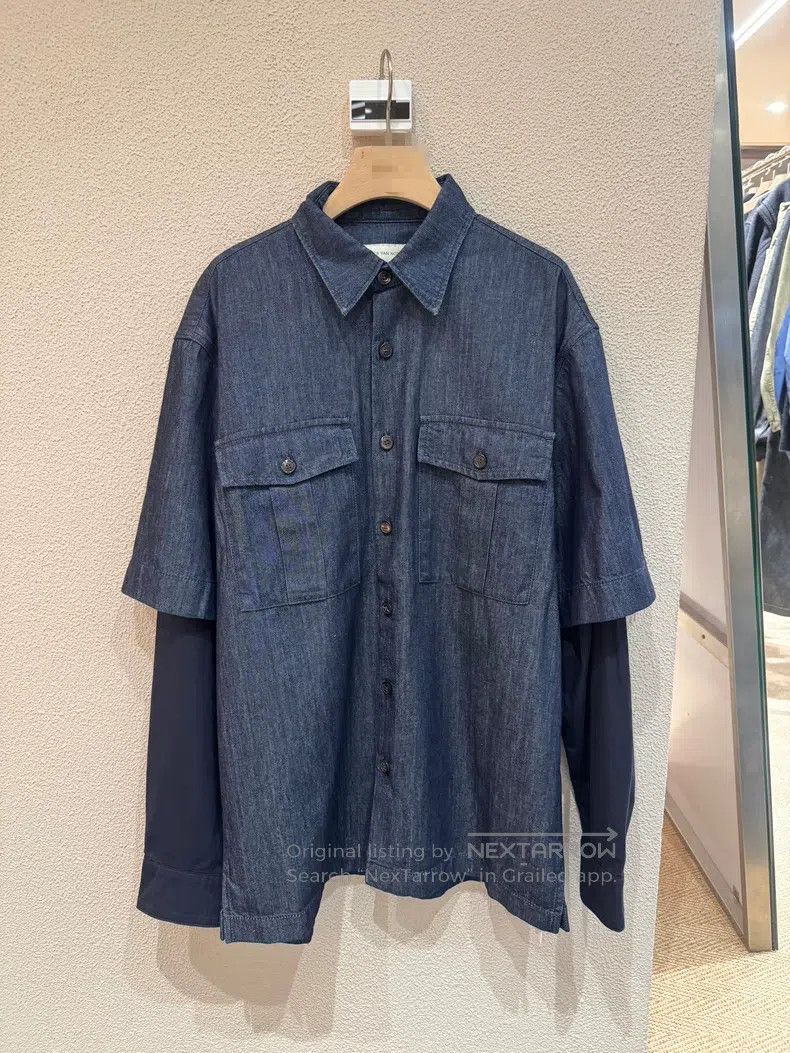 Dries Van Noten Dries Van Noten Autumn/Winter Patchwork Sleeve Shirt Size US S / EU 44-46 / 1 - 1 Thumbnail