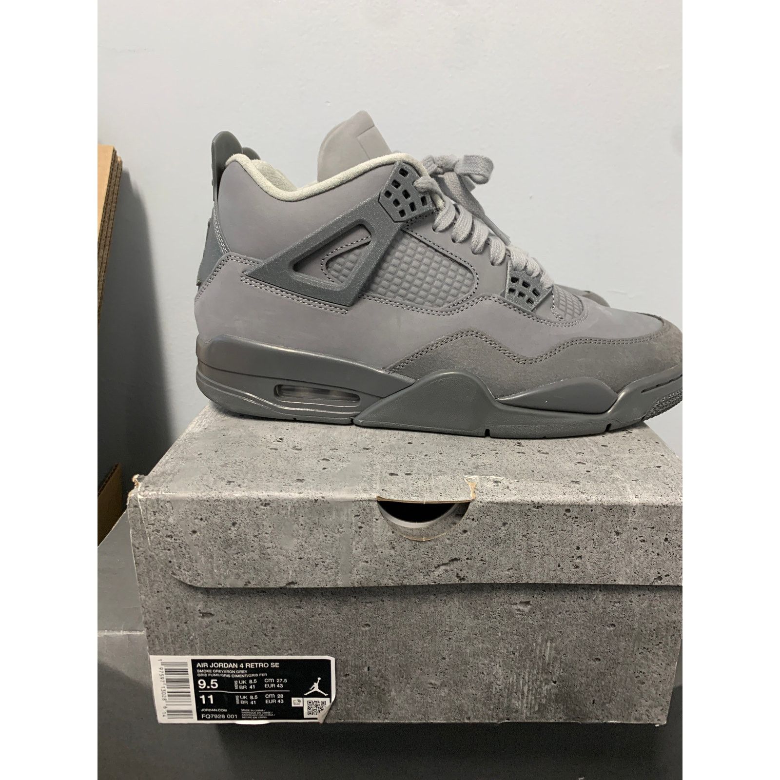 Nike Nike Jordan 4 Retro SE Paris Olympics Wet Cement Size 9.5 Size US 9.5 / EU 42-43 - 3 Thumbnail