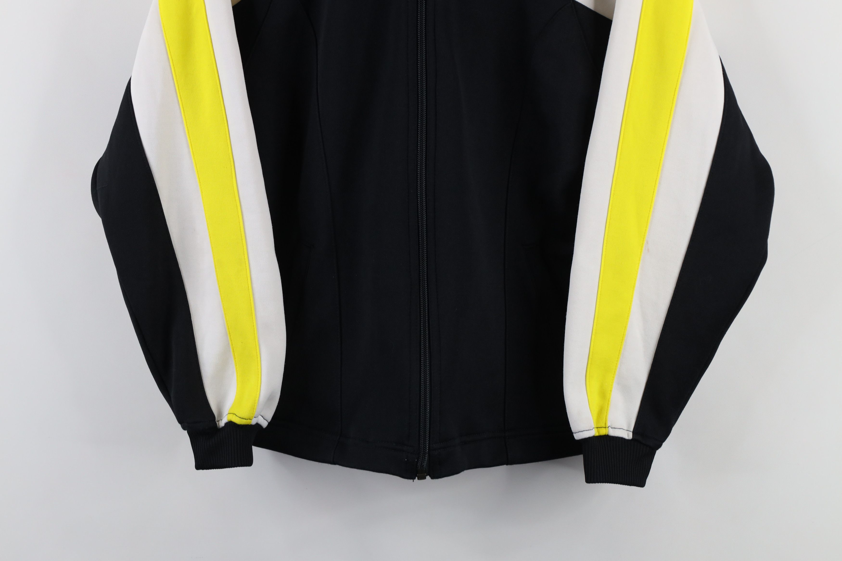 Adidas × Vintage Vintage 90s Adidas Spell Out Warm Up Track Jacket Black Size S / US 4 / IT 40 - 3 Thumbnail