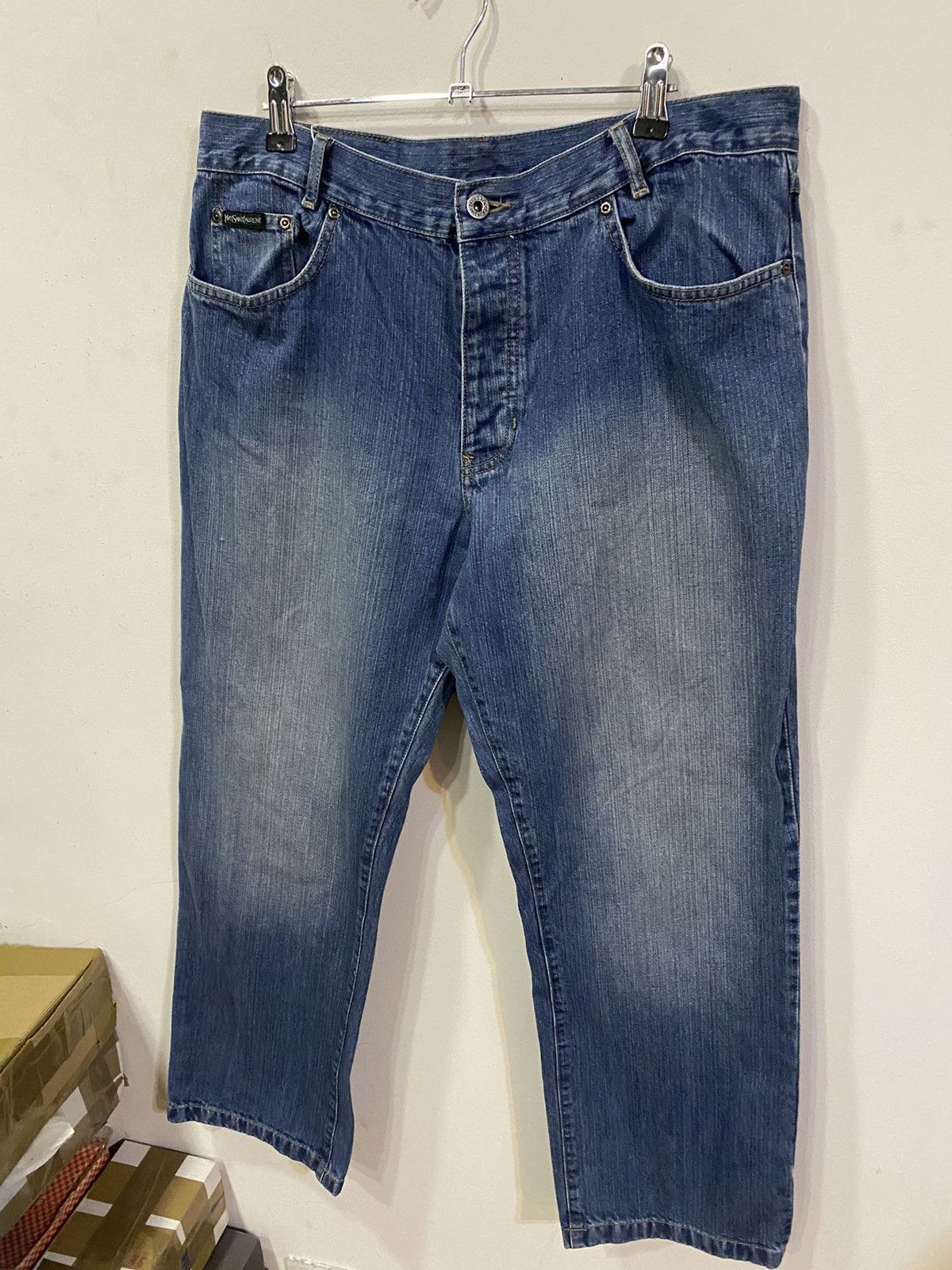 Yves Saint Laurent 36x30 YSL Jeans Denim Pants Blue Indigo Size US 36 / EU 52 - 11 Thumbnail