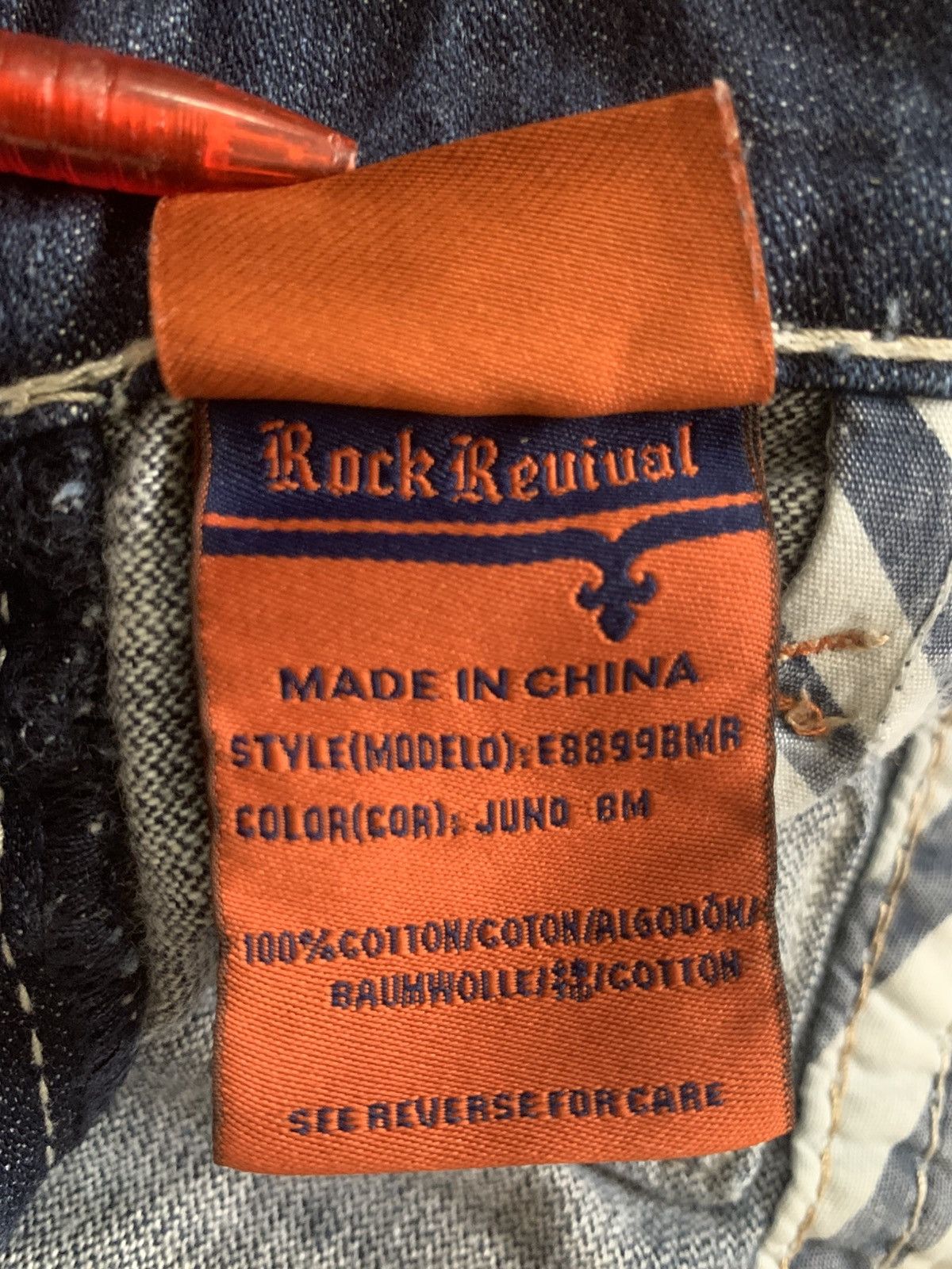 Rock Revival Rare.. Distressed Rock Revival Slim Boot Flare Jeans Pants Size US 34 / EU 50 - 18 Thumbnail