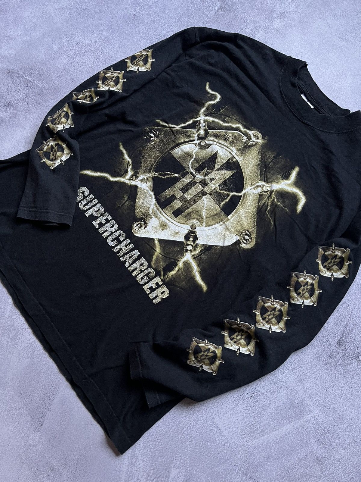 Vintage 2001 Machine Head Supercharger Long sleeve Tshirt