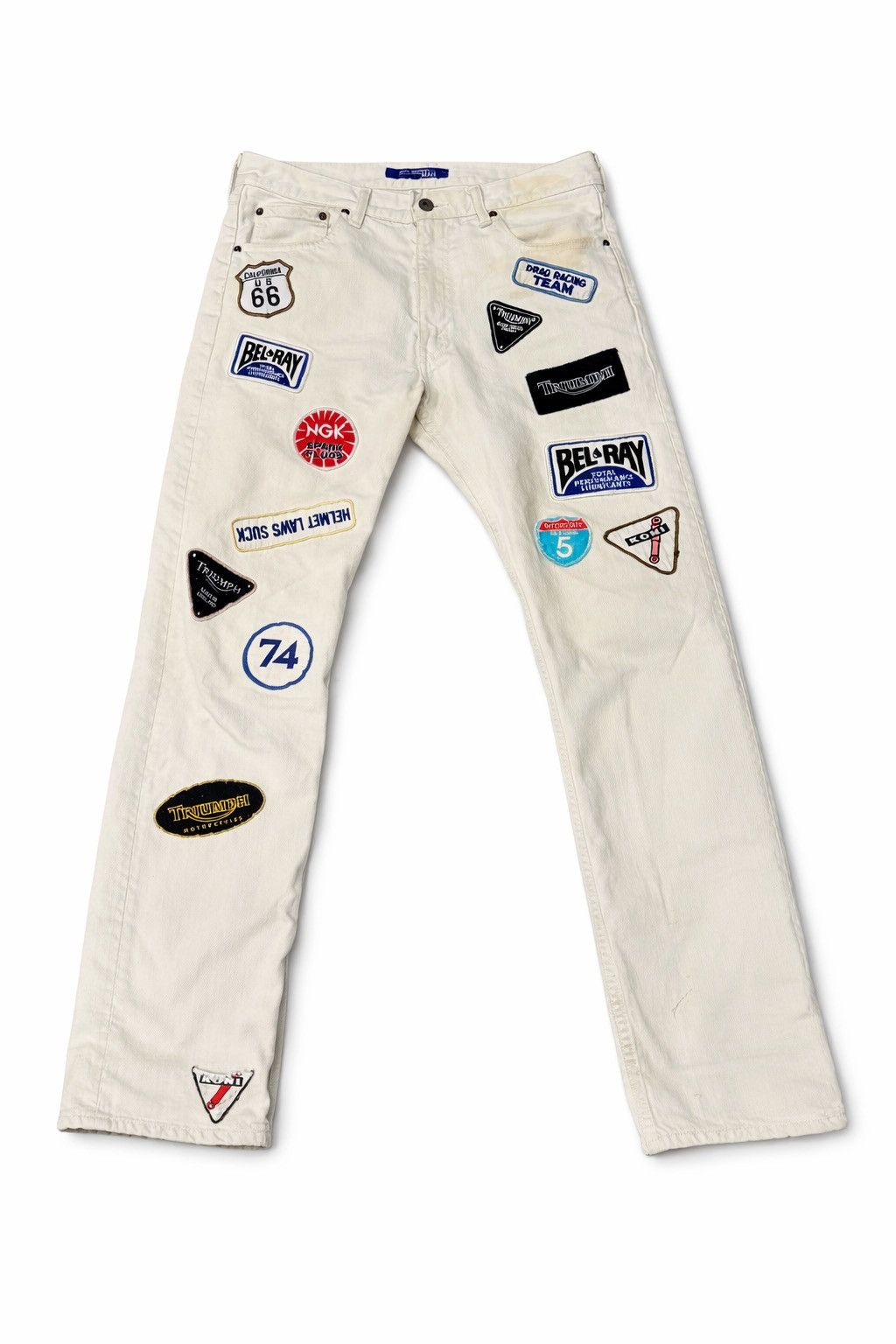Comme des Garcons Comme Des Garçons Junya Watanabe White Triumph Denim Size US 32 / EU 48 - 1 Thumbnail