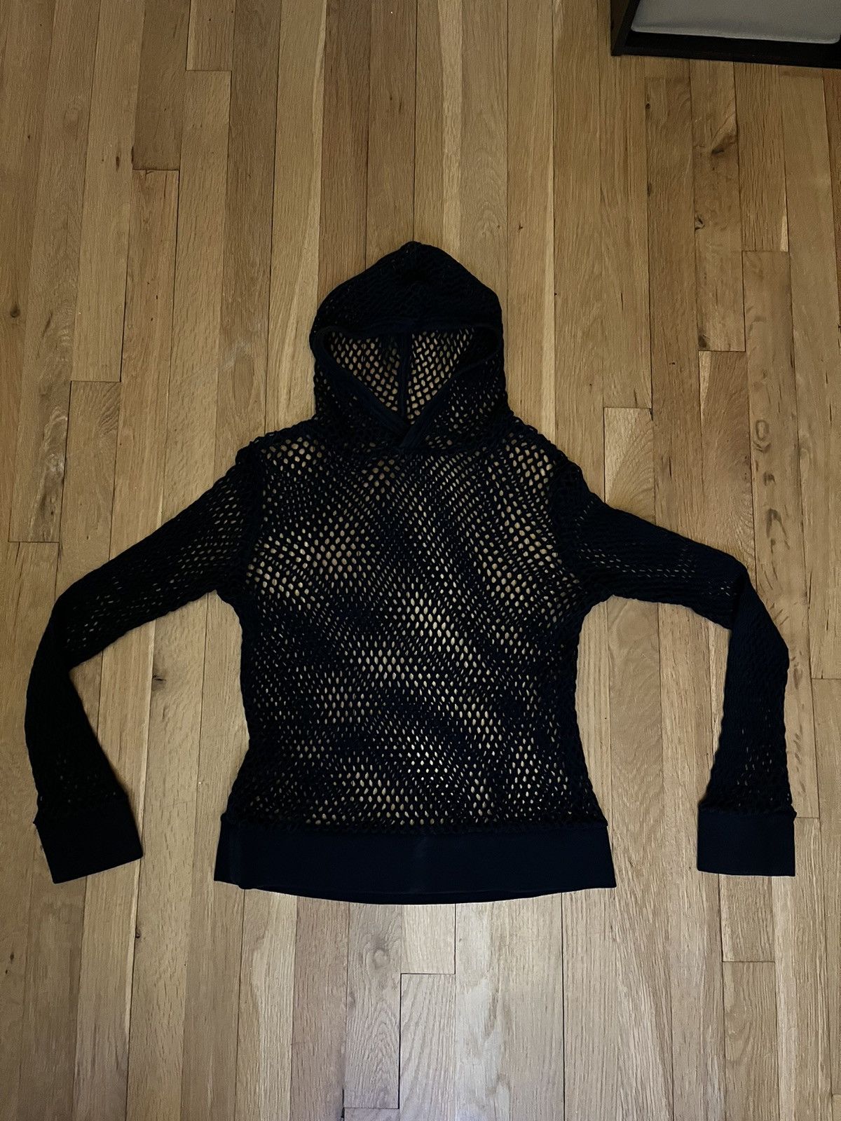 Number (N)ine SS04 “Dream Baby Dream” Fishnet Mesh Hoodie | Grailed