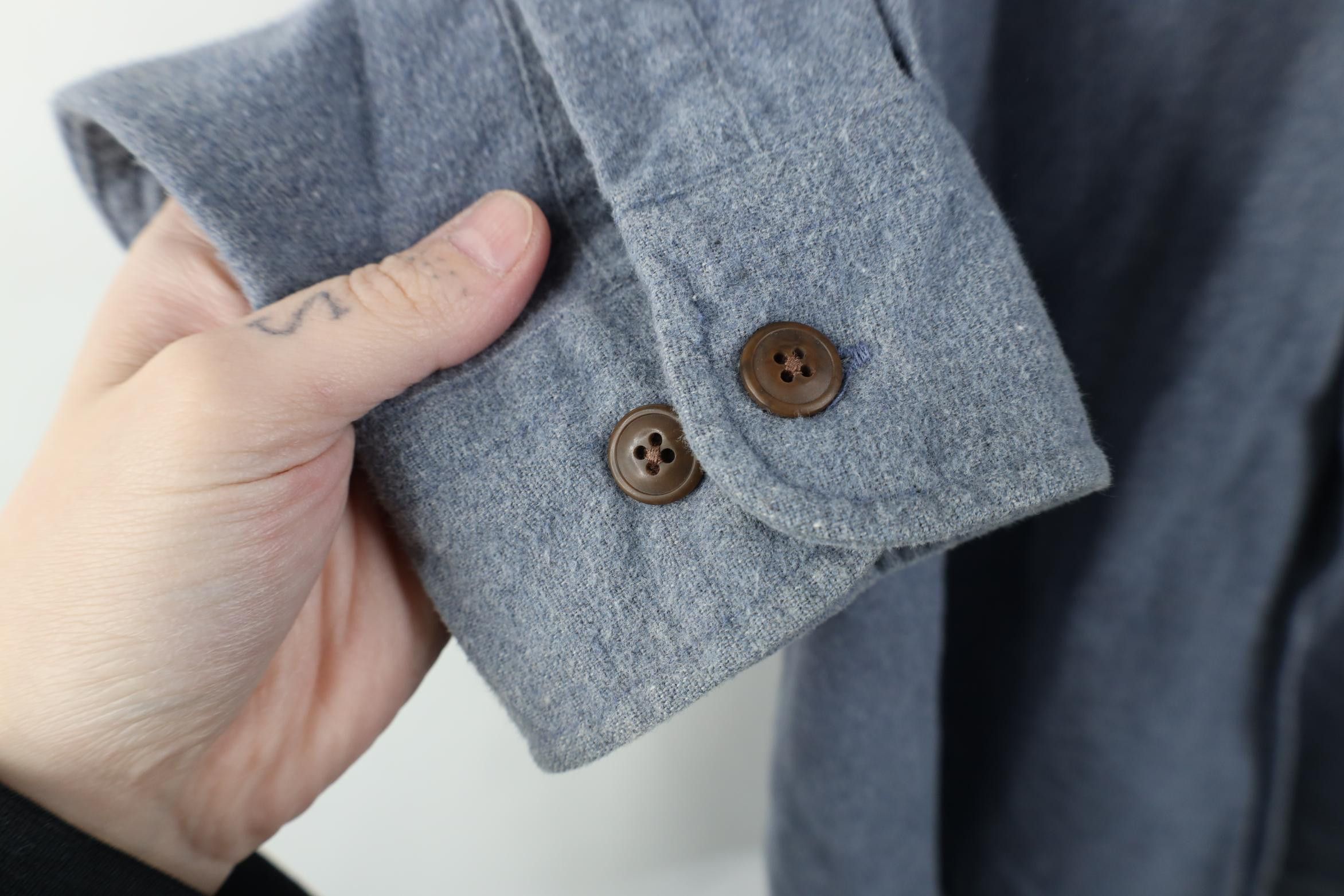 Vintage Vintage 90s Streetwear Chamois Cloth Collared Button Shirt Size US XL / EU 56 / 4 - 8 Thumbnail