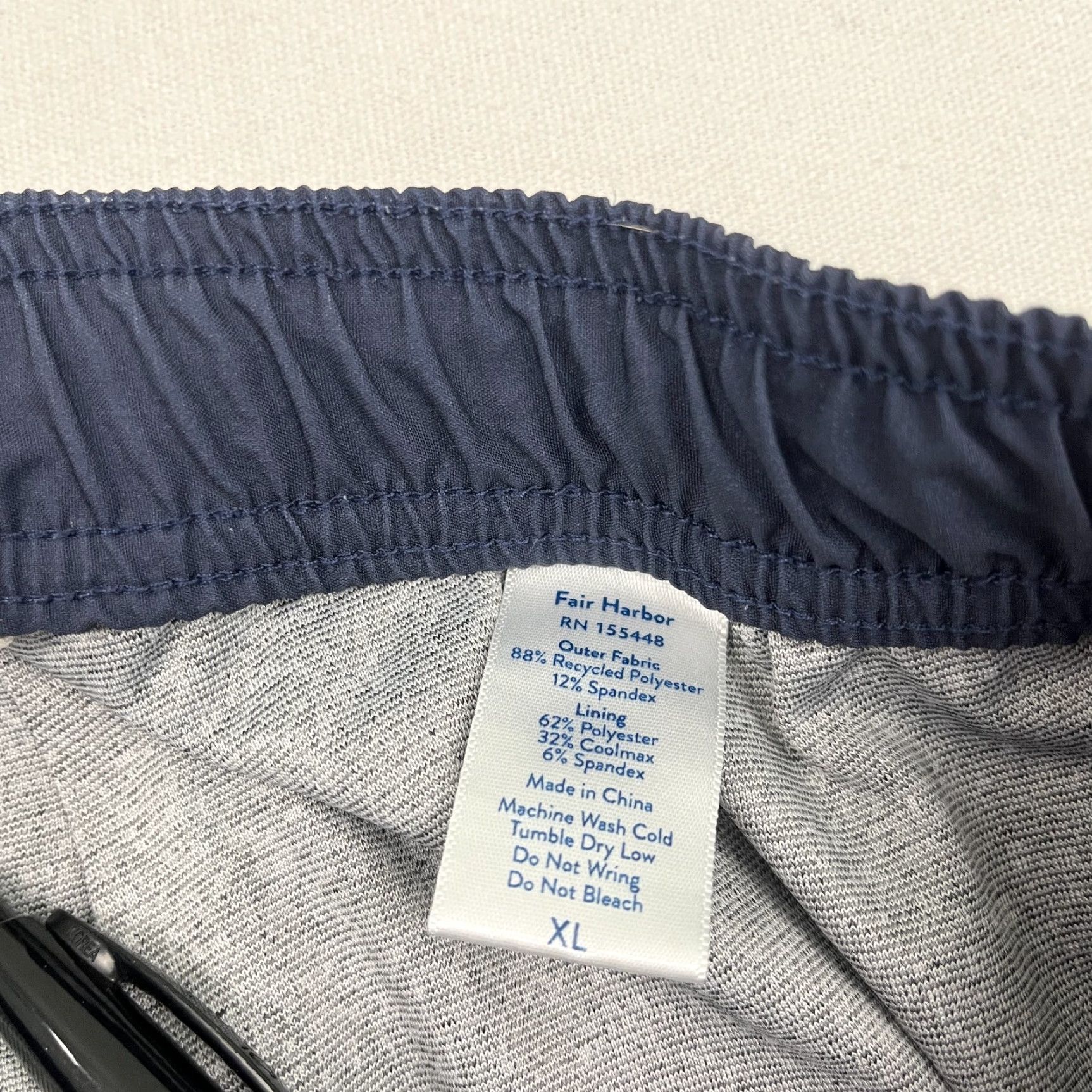 Vintage Fair Harbor Board Shorts Mens XL 7" Geometric Blue Lined Beach Swim Trunks Size US 36 / EU 52 - 3 Thumbnail