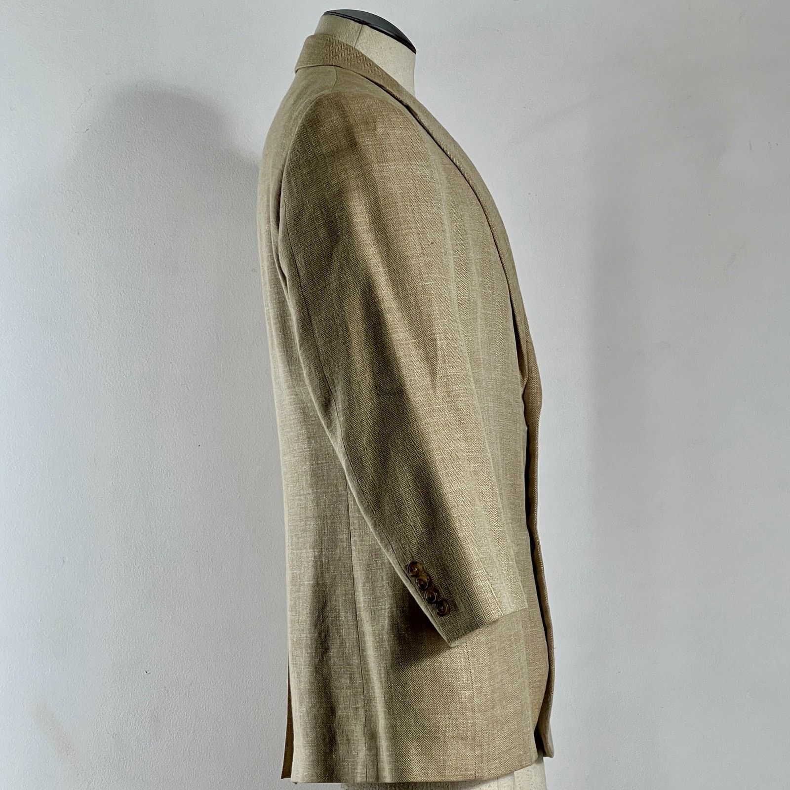 Brooks Brothers Brooks Brothers Madison Mens Silk Blazer Beige Jacket Sz 41R Size US M / EU 48-50 / 2 - 7 Thumbnail