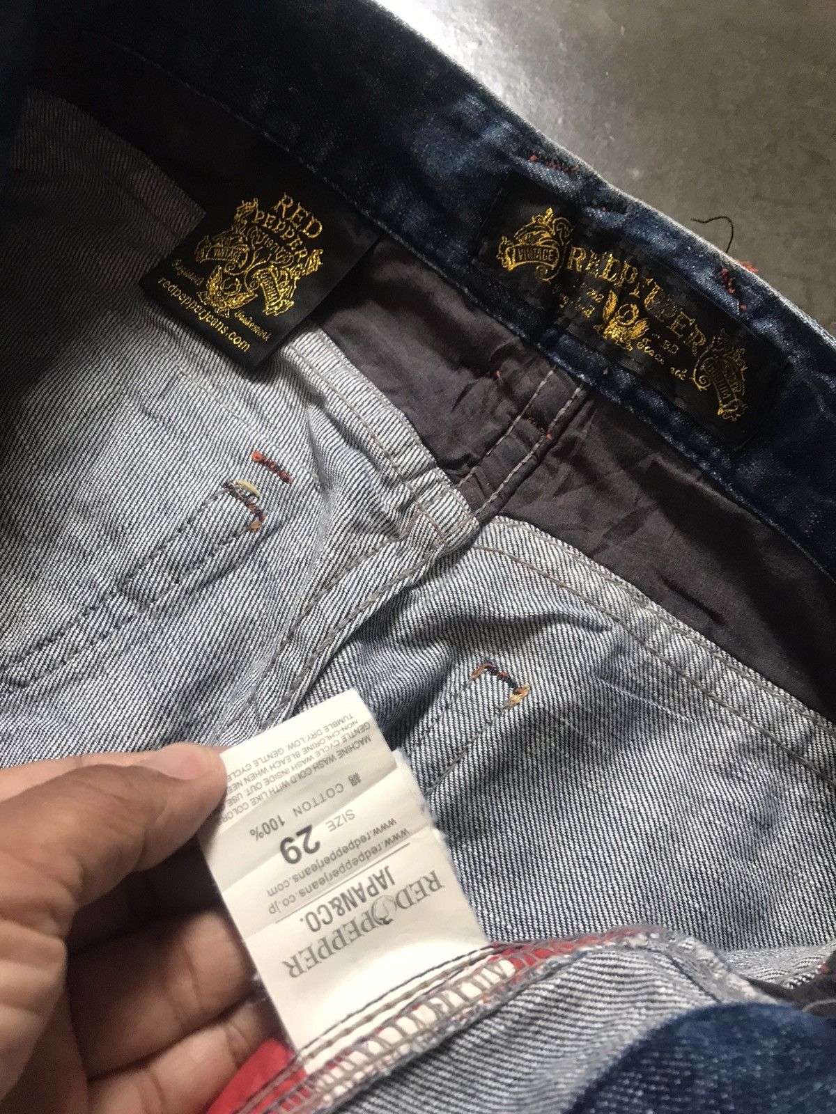 Beauty Beast Red Pepper Japan Co - Mud Washed Emblished Flare Jeans Size US 29 - 11 Thumbnail