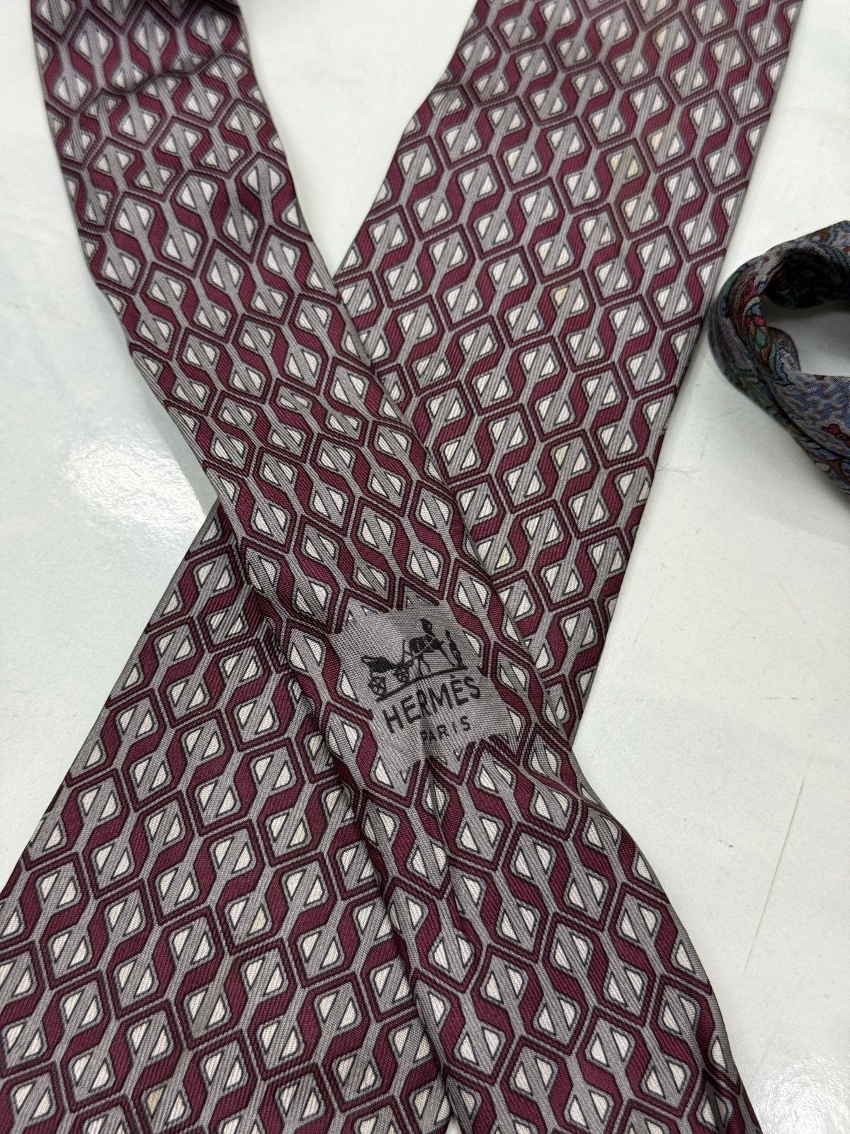 Hermes 🔥🔥🔥ARCHIVE HERMES & CHANEL NECKTIE Size ONE SIZE - 13 Thumbnail