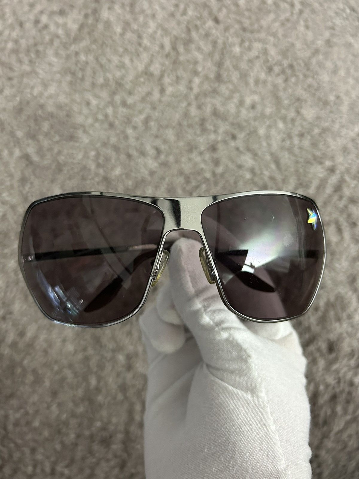 Dior Dior Secret 1 Star Logo Sunglasses Size ONE SIZE - 4 Thumbnail