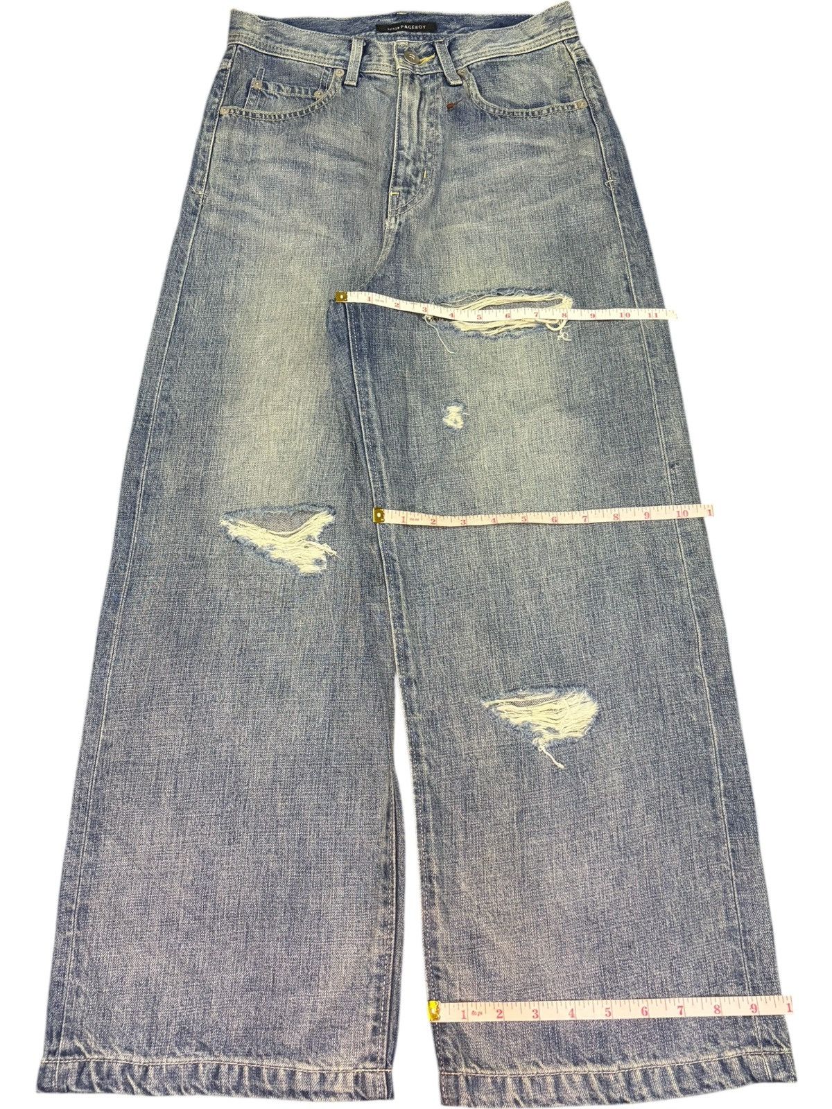 Acne Studios Vintage Japanese Brand Mud Wash Distress Baggy Jeans Size 27" / US 4 / IT 40 - 8 Thumbnail