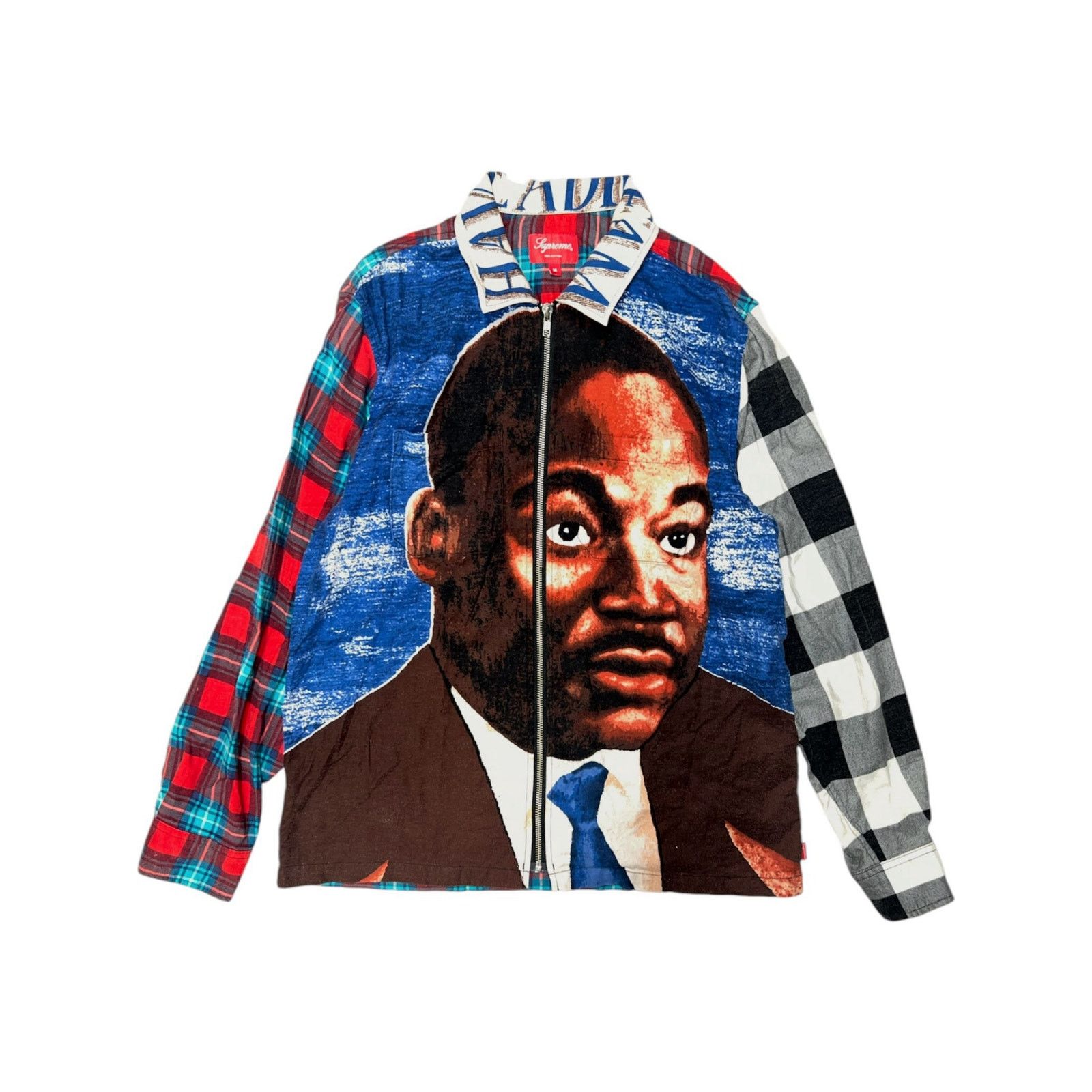 Supreme Supreme MLK Zip Up Flannel Shirt | Grailed