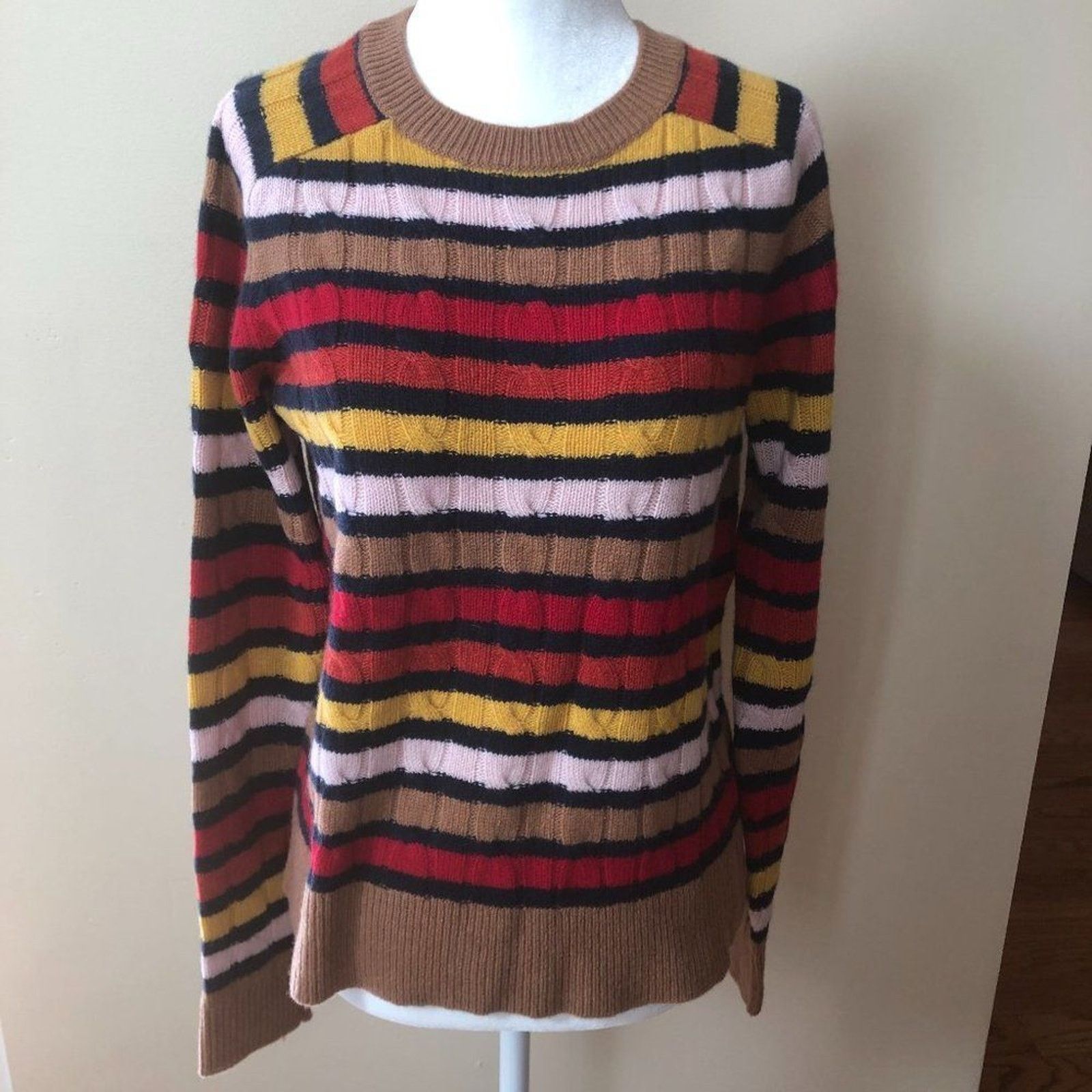 1901 100% Cashmere Cable Sweater from 1901 Size M / US 6-8 / IT 42-44 - 2 Thumbnail
