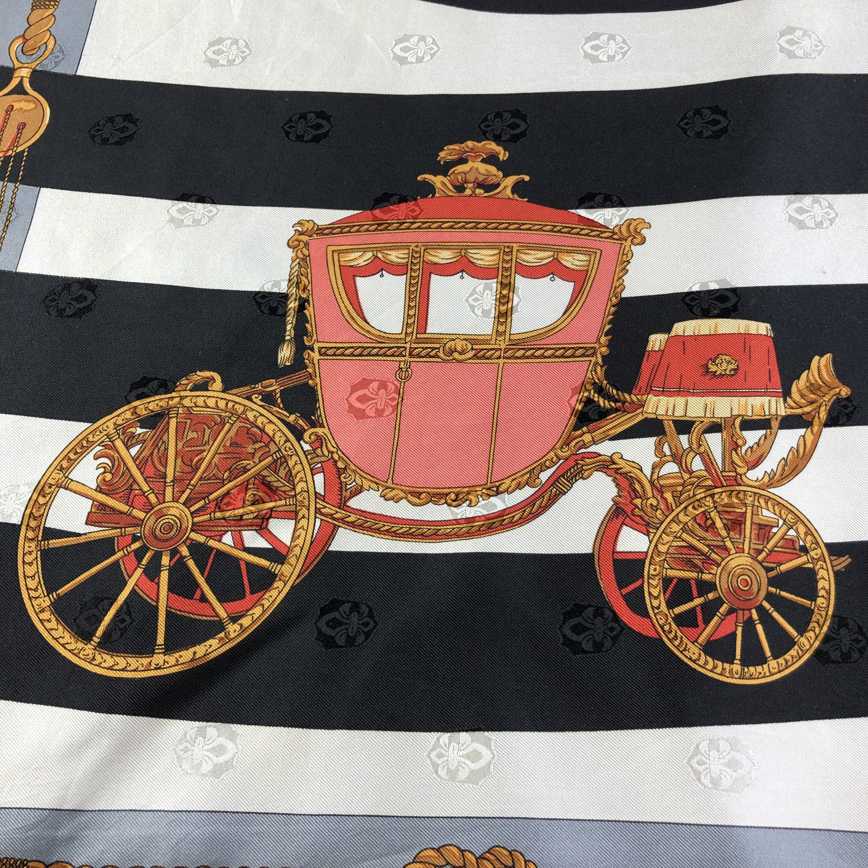 Japanese Brand Sure Flag Luxury Coach Hand Rolled Silk Scarf M499 Size ONE SIZE - 10 Thumbnail