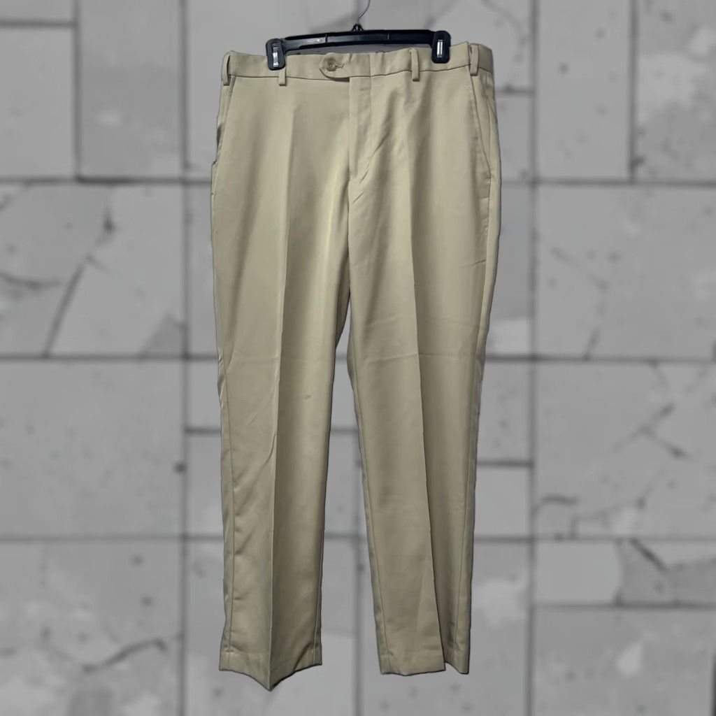 Jos. A. Bank Jos A Bank Beige Dress Pants Mens 35x29 Regular Size US 35 - 1 Thumbnail