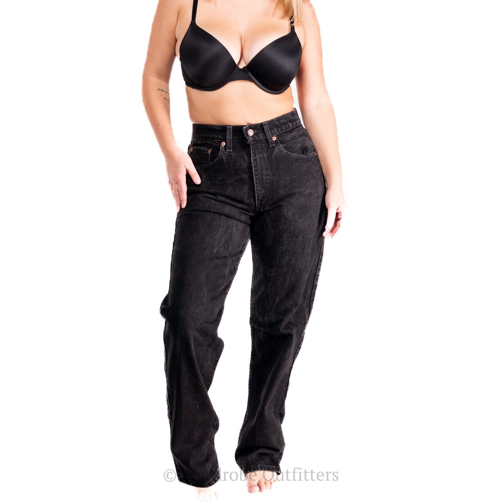 Levi's Vintage 90s Deadstock Black Levi 550's 31x32 Size US 31 - 1 Thumbnail
