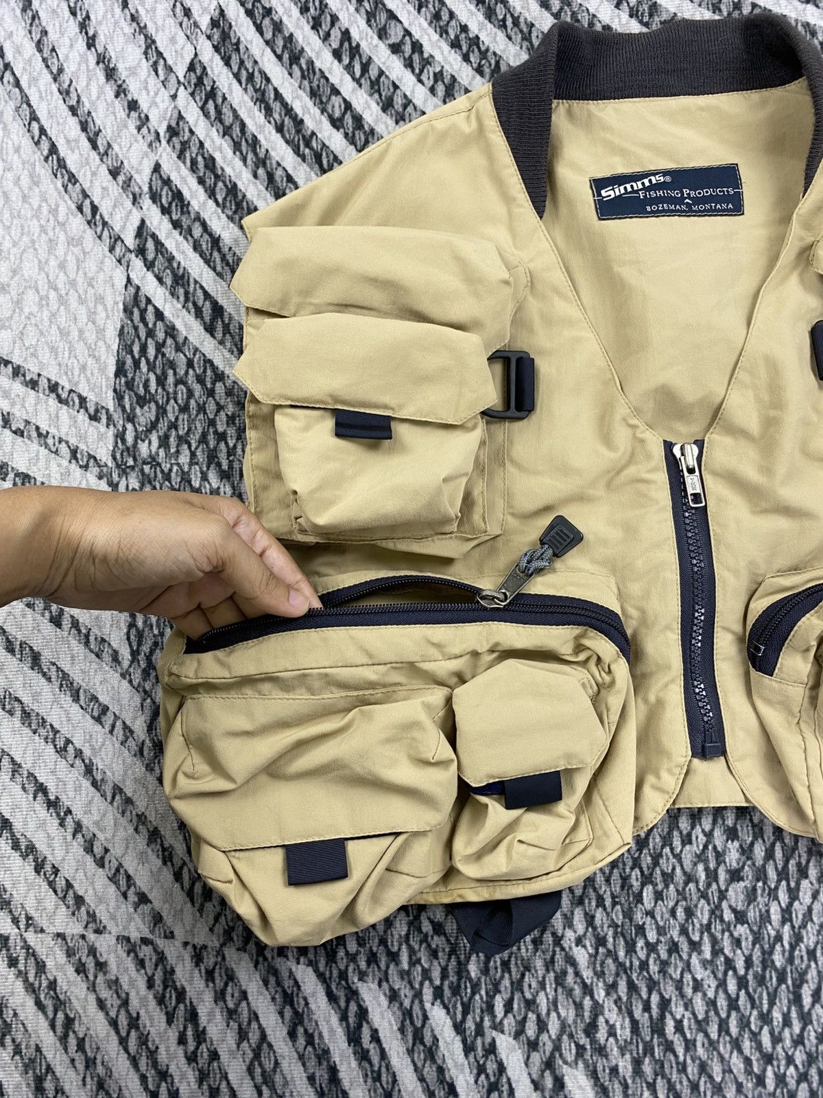 Simms Vintage Simms Multi pocket Fly Fishing Guide Vest Size US M / EU 48-50 / 2 - 6 Thumbnail