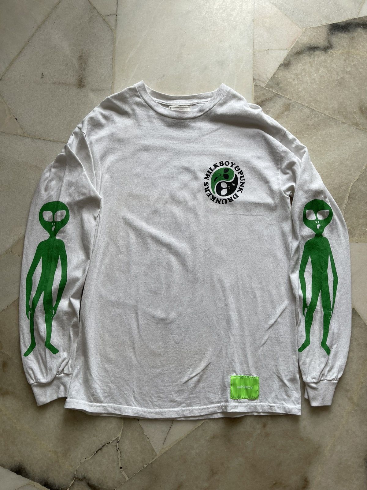 Beauty Beast 2000s Milkboy x Punk Drunkers Alien Long Sleeve Size US S / EU 44-46 / 1 - 1 Thumbnail