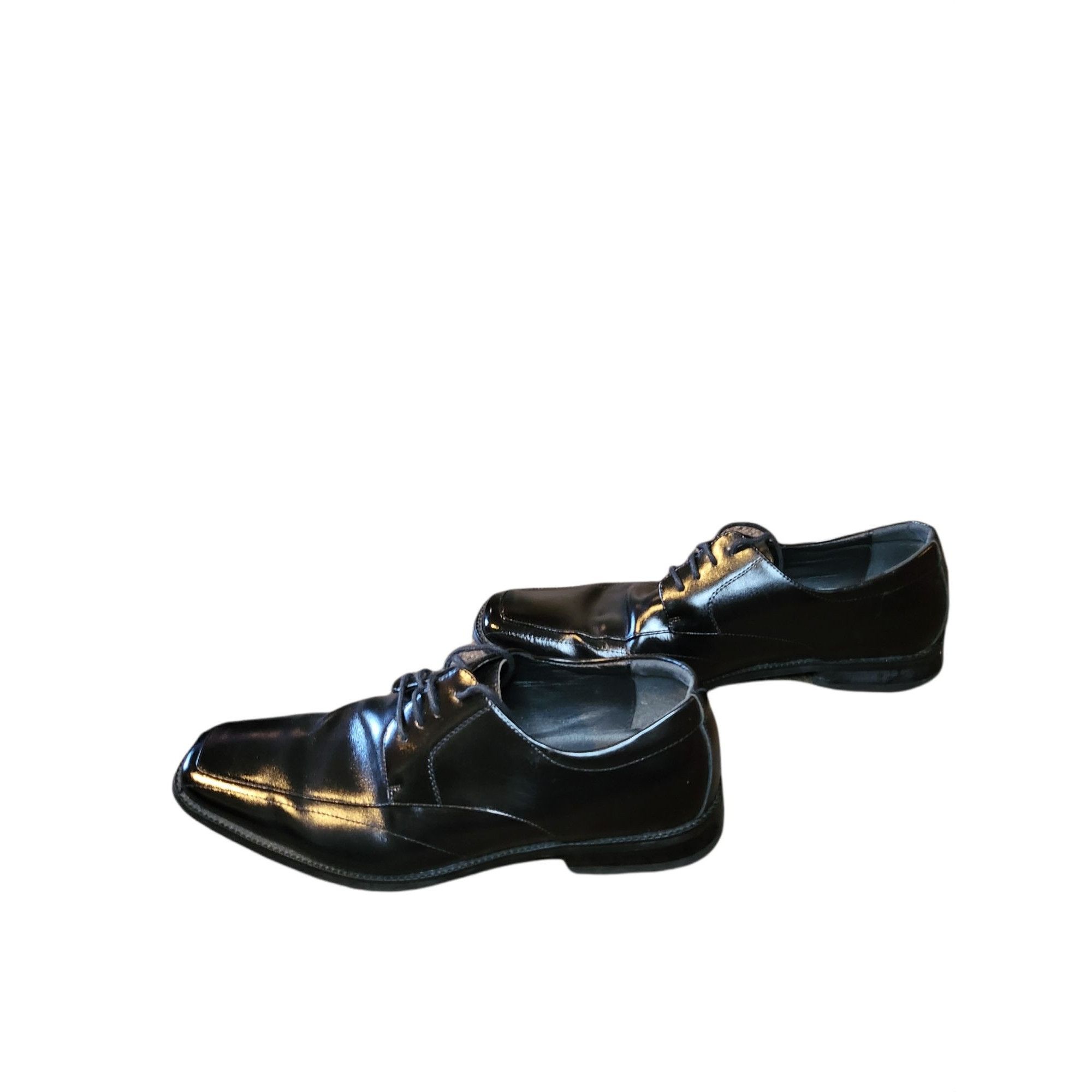 Stacy Adams Stacy Adams Cassidy Moc Toe Oxford Shoes Men Sz 12M Black Le Size US 12 / EU 45 - 2 Thumbnail