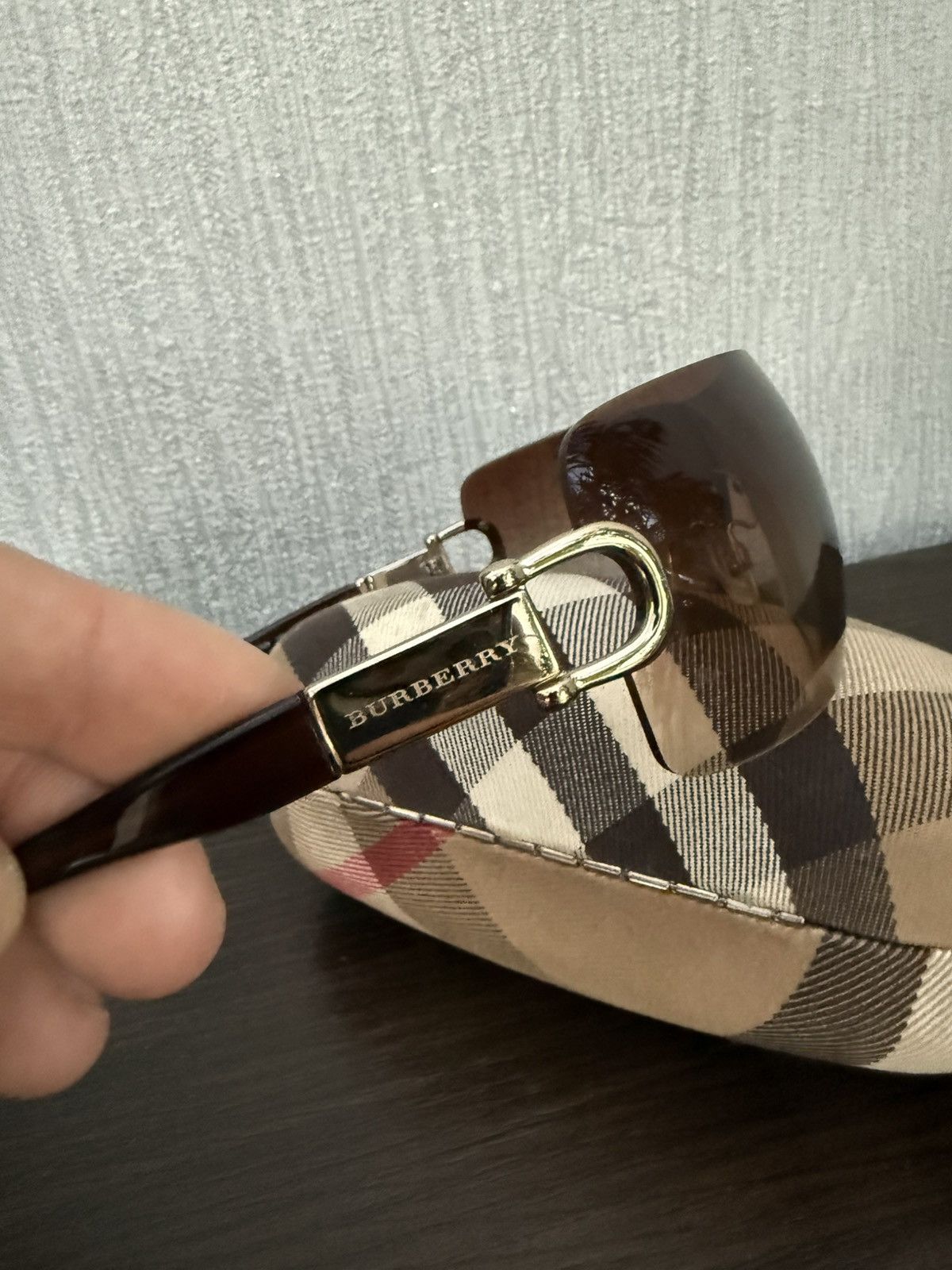 Burberry Burberry Mask vintage sunglasses Size ONE SIZE - 2 Thumbnail