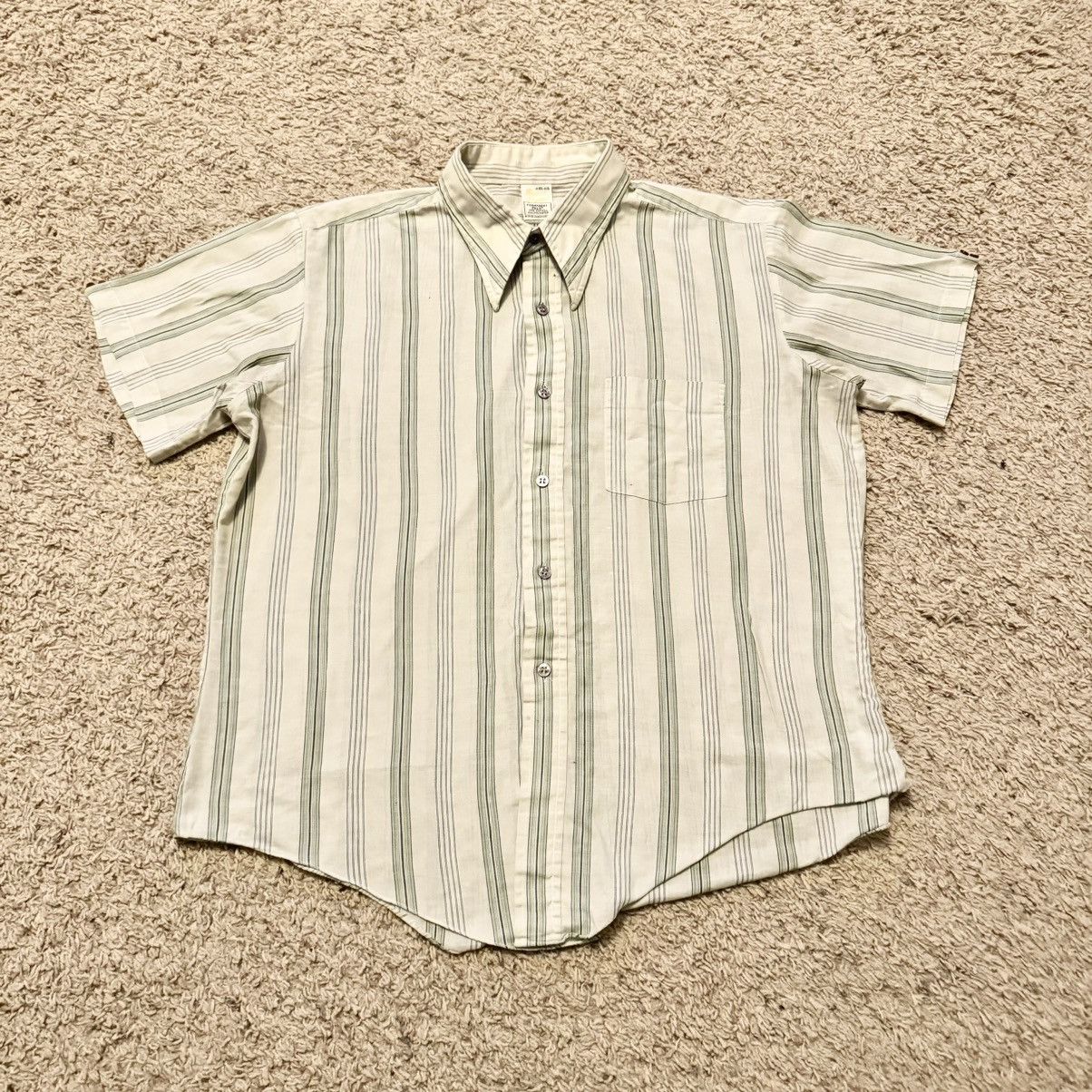 JCPenney × Vintage VINTAGE 70s JC PENNEY SHORT SLEEVE BUTTON UP Size US XL / EU 56 / 4 - 3 Thumbnail