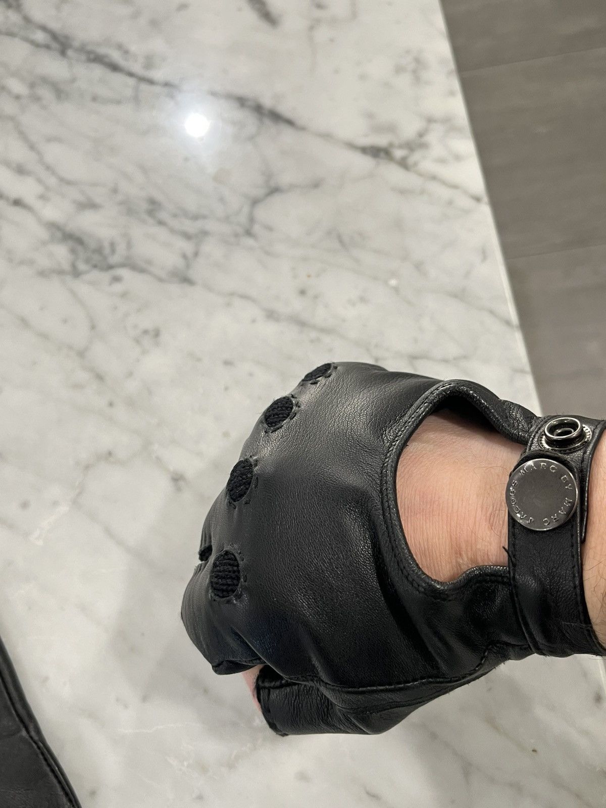Marc Jacobs Leather Cutoff gloves Size ONE SIZE - 8 Thumbnail