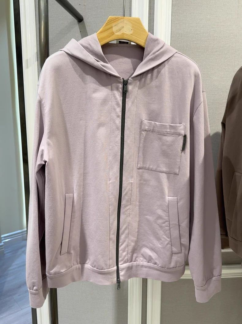 Brunello Cucinelli Brunello Cucinelli Zip Hoodie Size US L / EU 52-54 / 3 - 1 Thumbnail