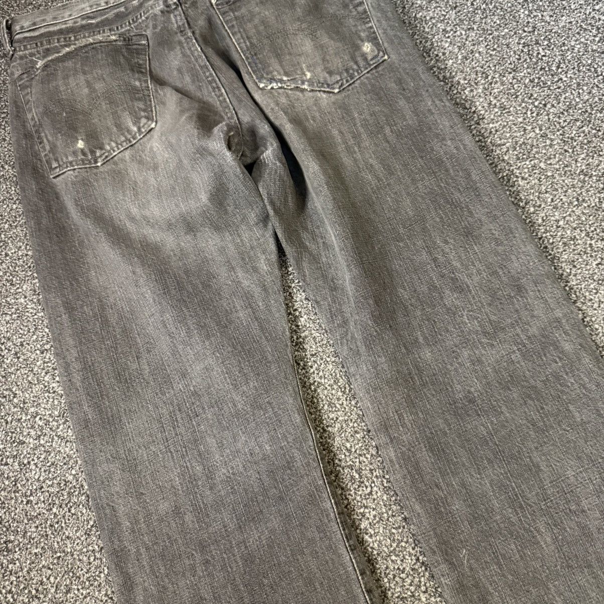 Studio D'Artisan Vintage Crazy Distressed Ripped Osaka Faded Indigo Denim Size US 33 - 10 Thumbnail