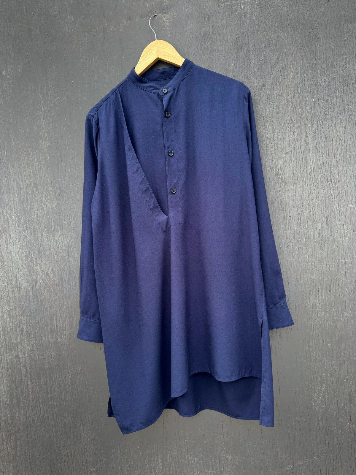 Vintage Y'S Yohji Yamamoto asymmetric dress shirt size 1 Size L / US 10 / IT 46 - 2 Thumbnail