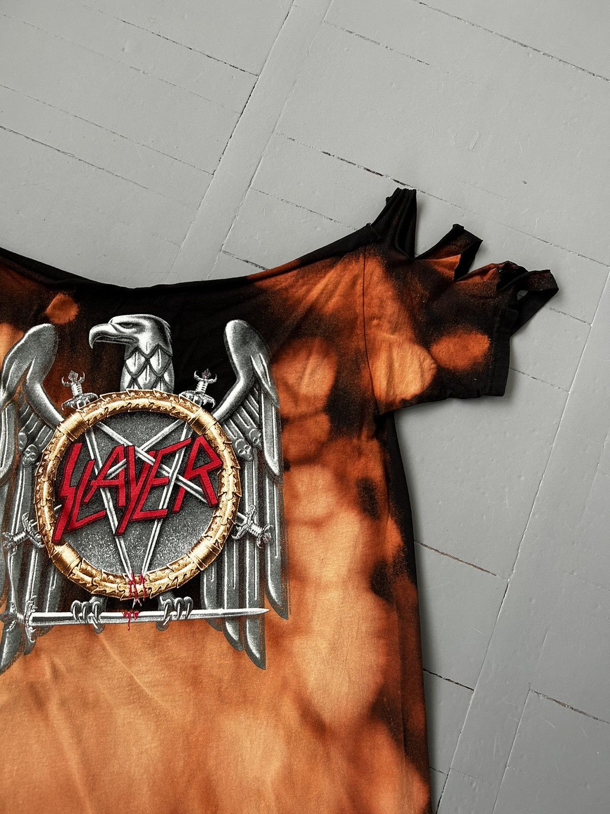Band Tees Slayer vintage T-shirt oversized Size US L / EU 52-54 / 3 - 3 Thumbnail