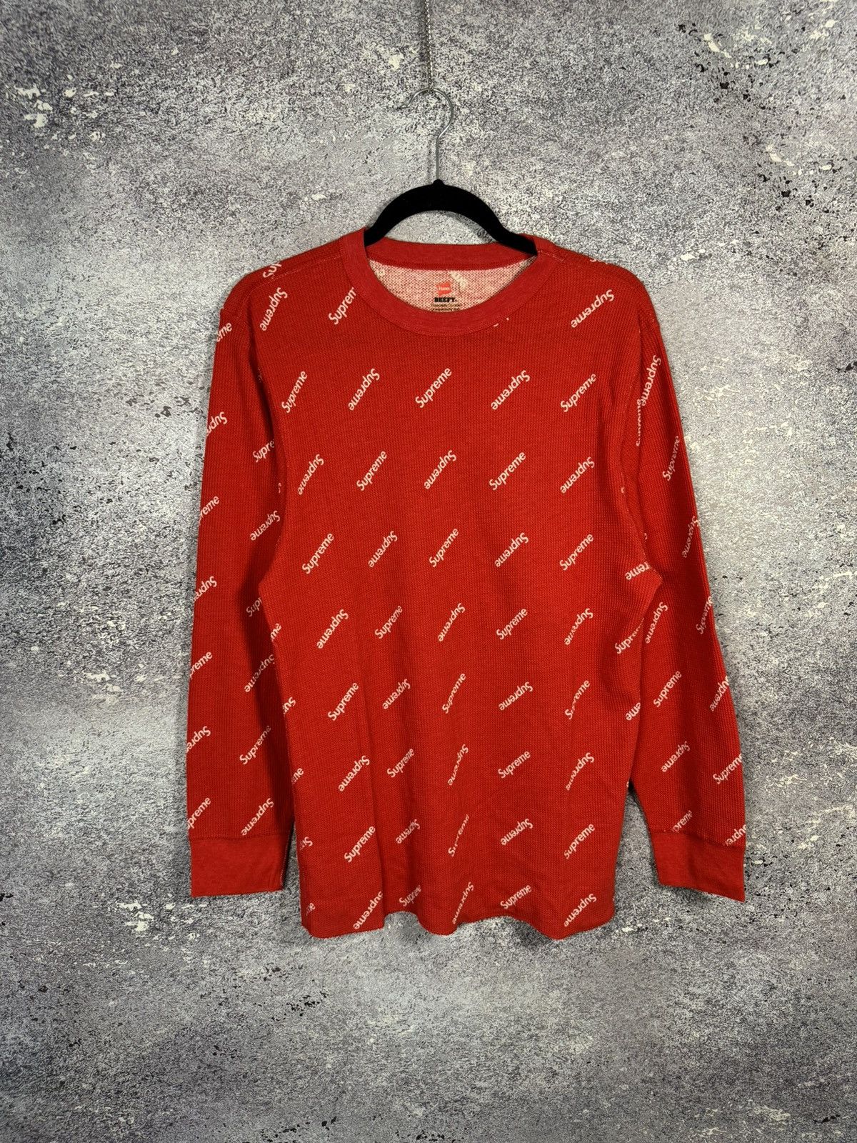 Hanes × Supreme × Vintage Supreme Hanes Monogram Longsleeve Streetweat y2k M size Size US M / EU 48-50 / 2 - 1 Thumbnail
